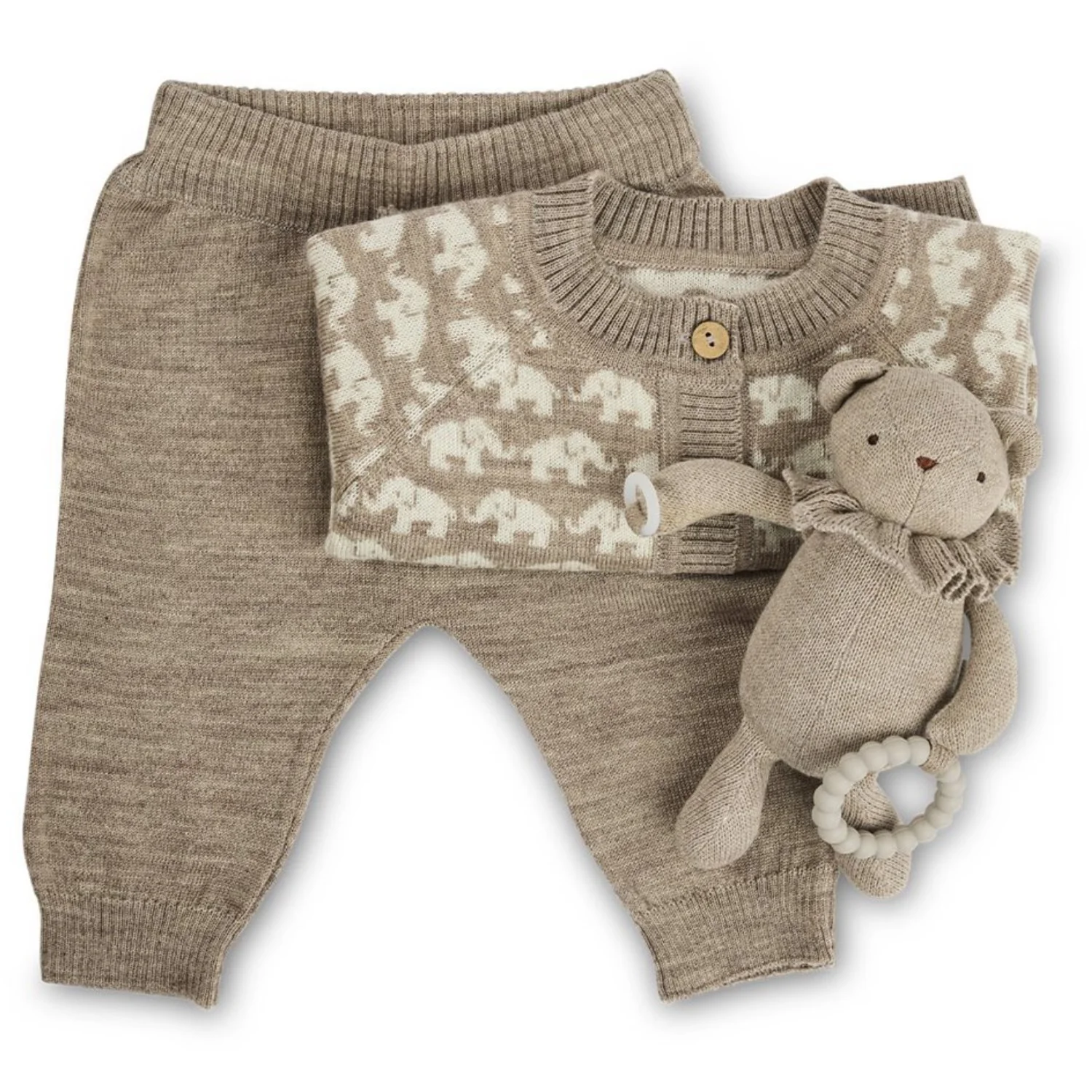 Smallstuff Nature Bukser Flat Strik Merino Uld - Image 2