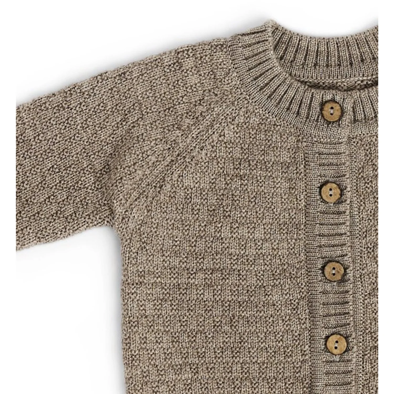 Smallstuff Nature Melange Cardigan Square Strik Merino Uld - Image 4