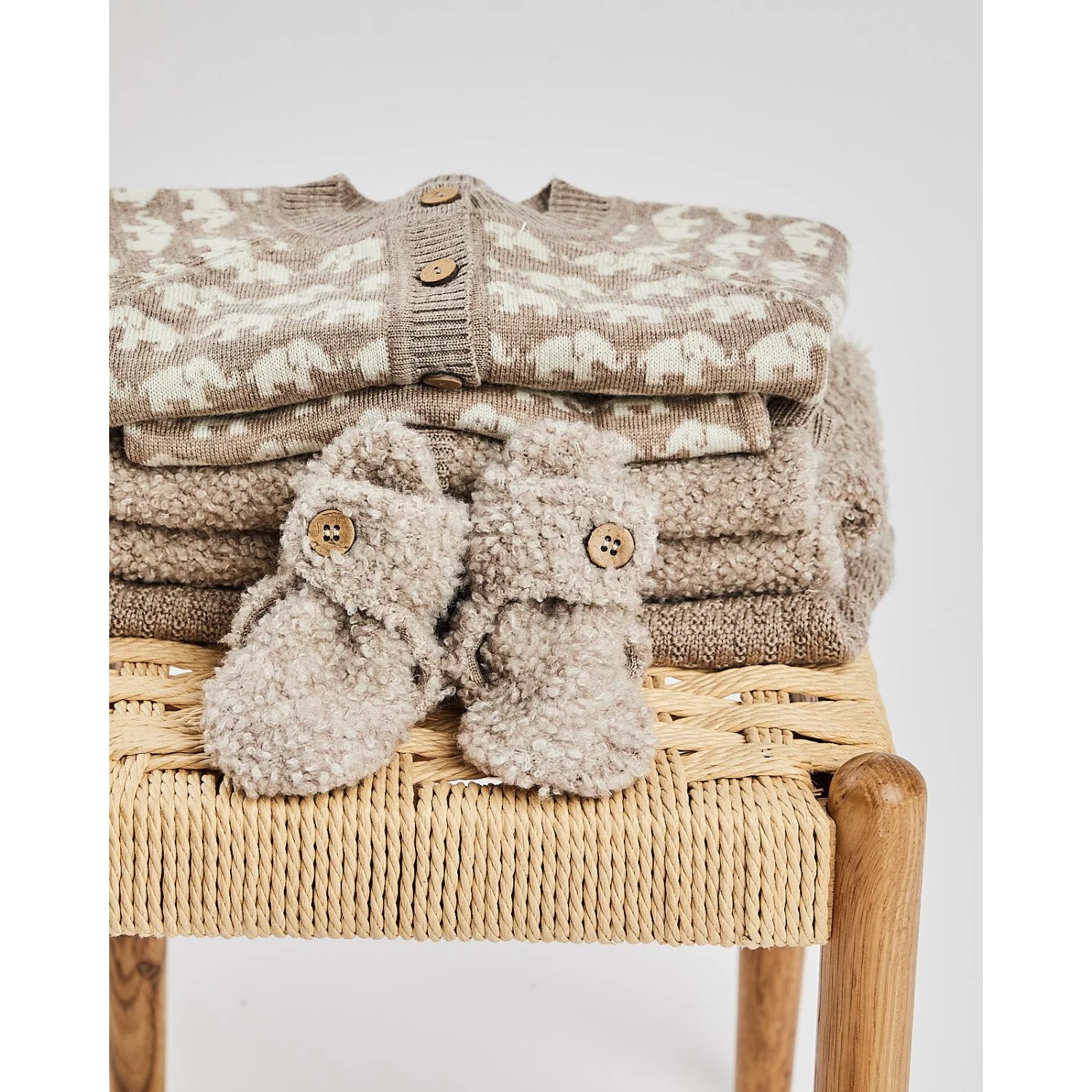 Smallstuff Nature Melange Kjole Square Strik Merino Uld - Image 2