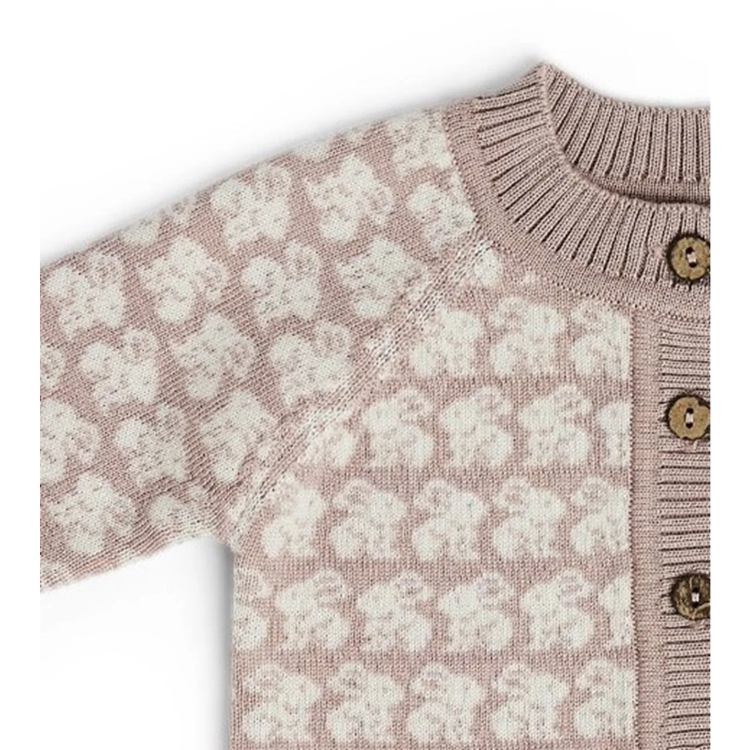 Smallstuff Powder Cardigan Ao Kaniner Merino Uld Powder - Image 3