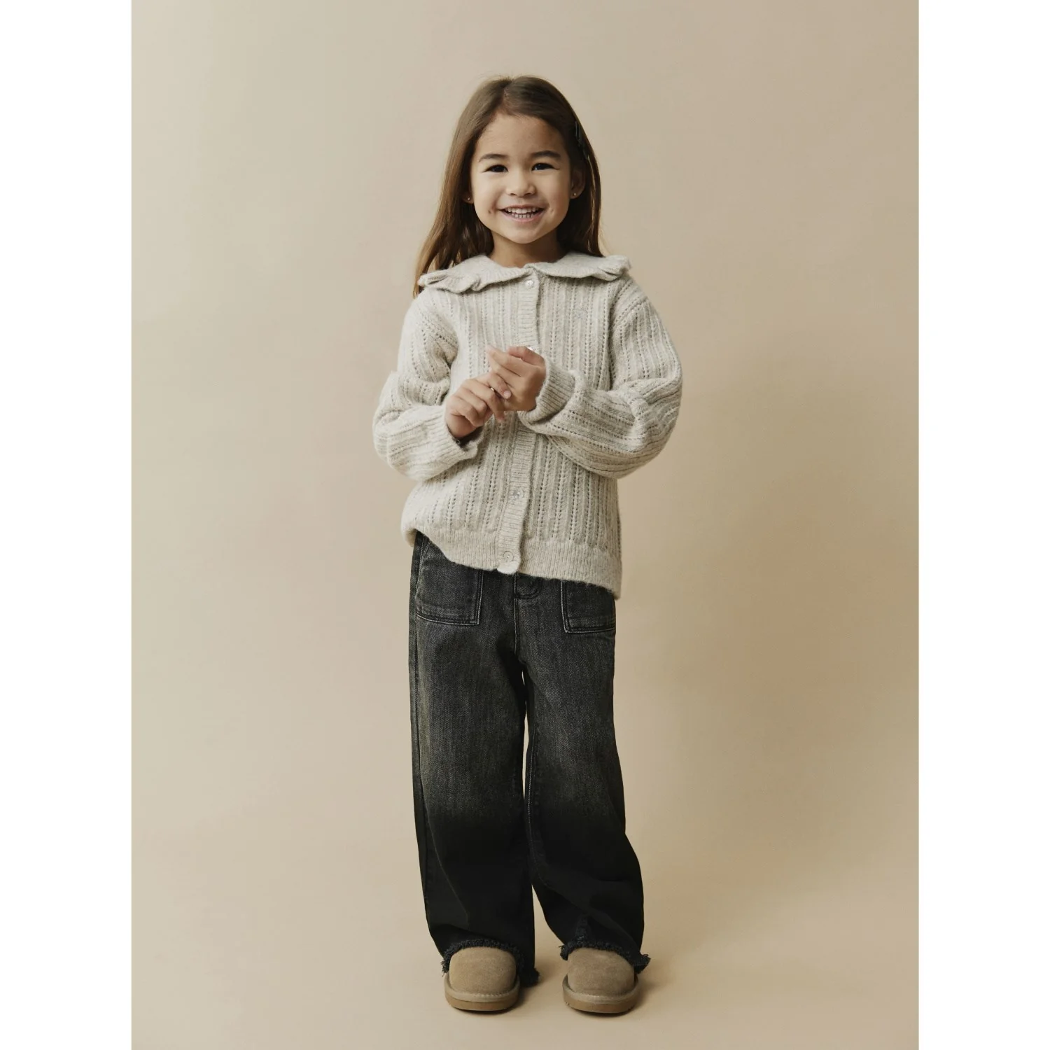 Sofie Schnoor Ecru Melange HennySK Cardigan - Image 4
