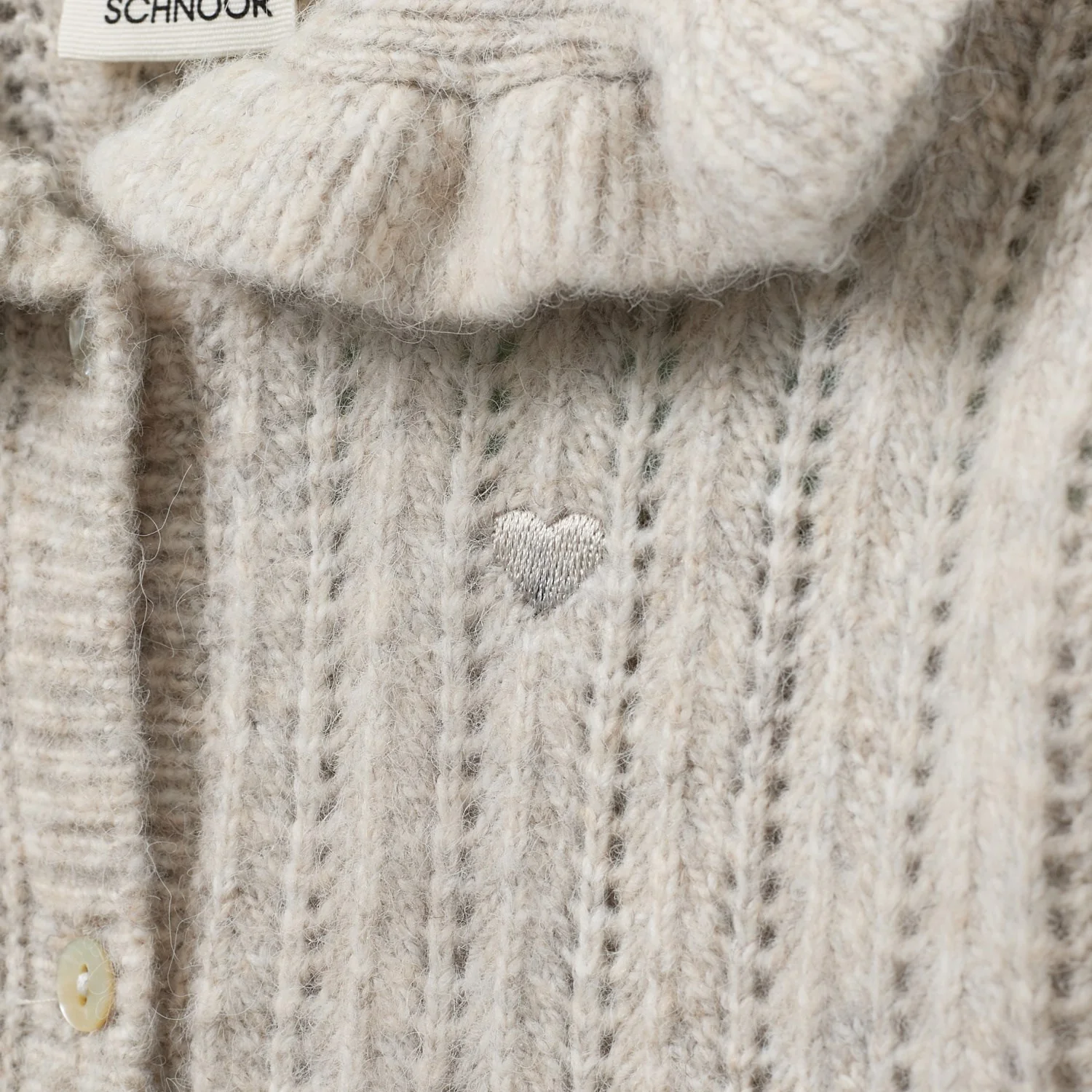 Sofie Schnoor Ecru Melange HennySK Cardigan - Image 5