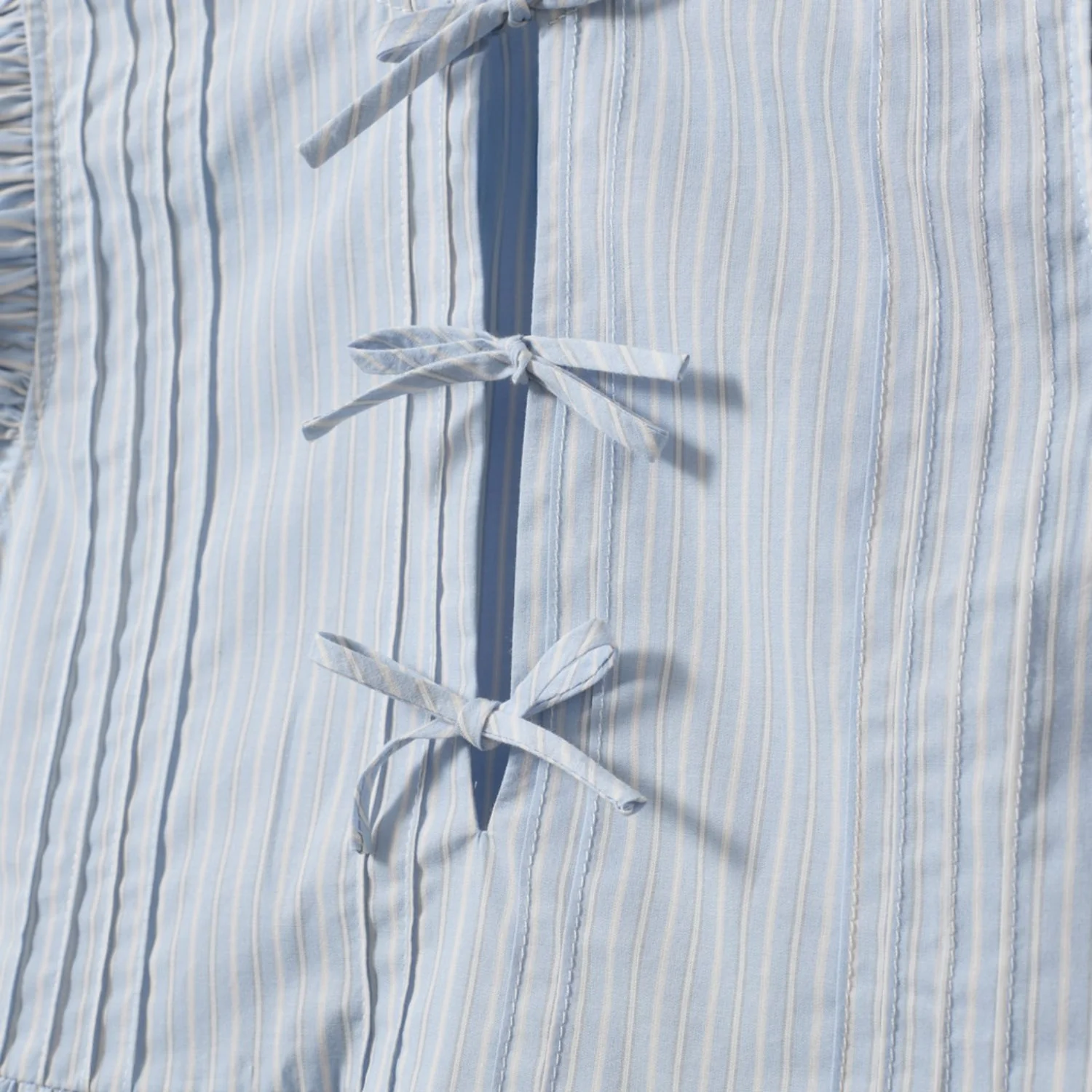 Sofie Schnoor Light Blue Striped Juliettesy Top - Image 2
