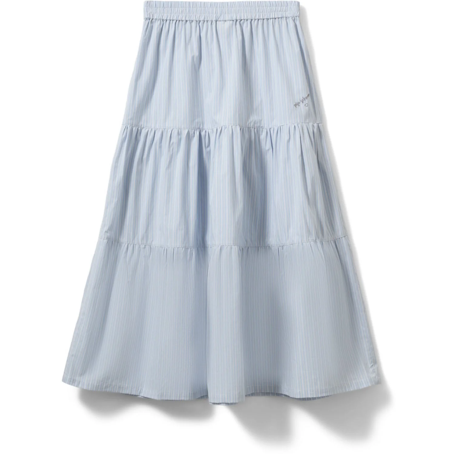 Sofie Schnoor Light Blue Striped Vivisy Nederdel - Image 3
