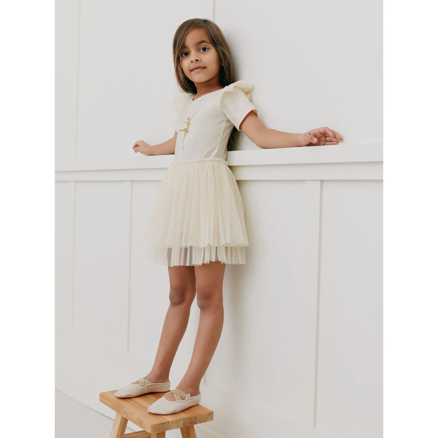 Sofie Schnoor X Luksusbaby Cream White Estelle Gymnastikdragt - Image 2