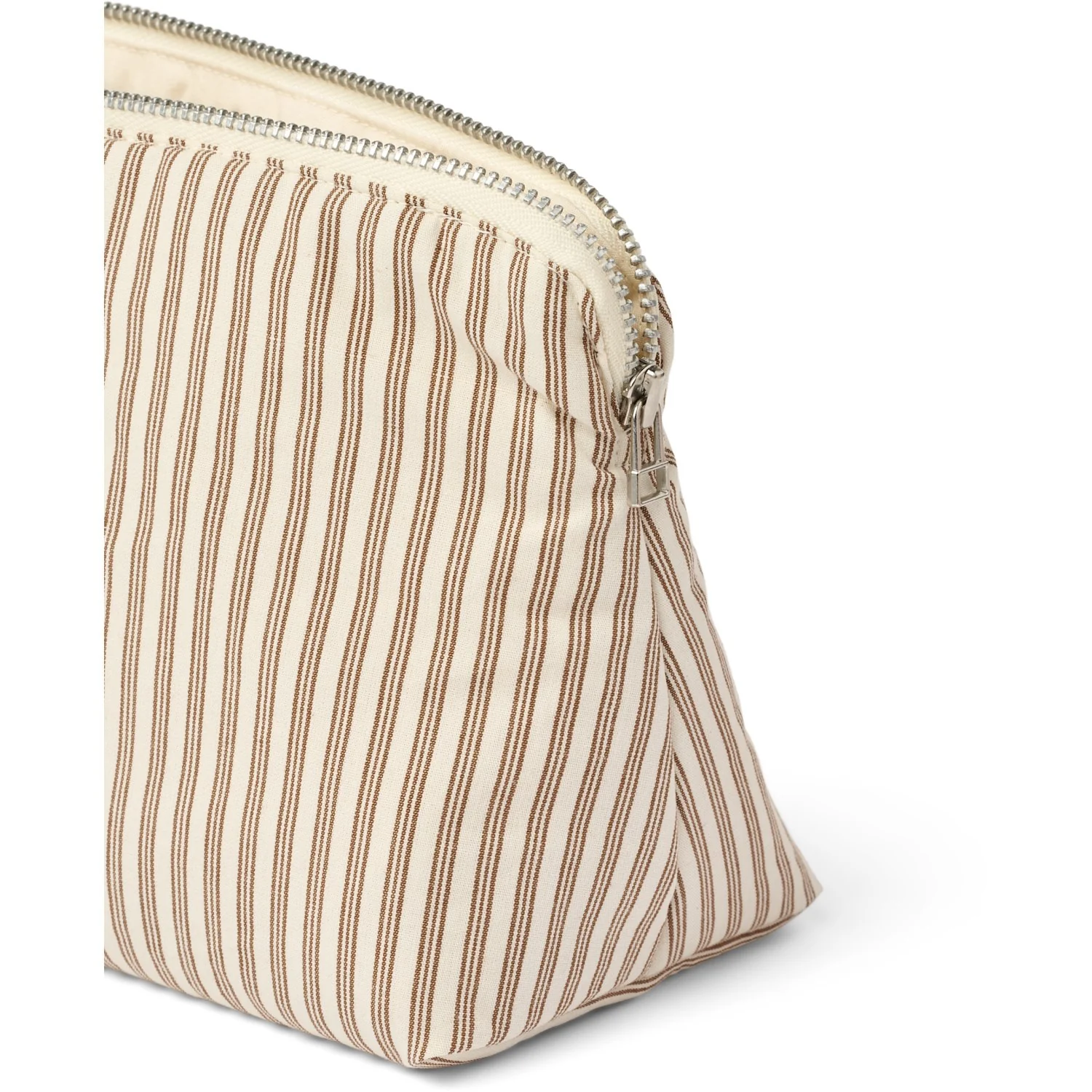 Studio Feder Brown Beach Stripe Celia Mini Toilettaske Bomuld - Image 2