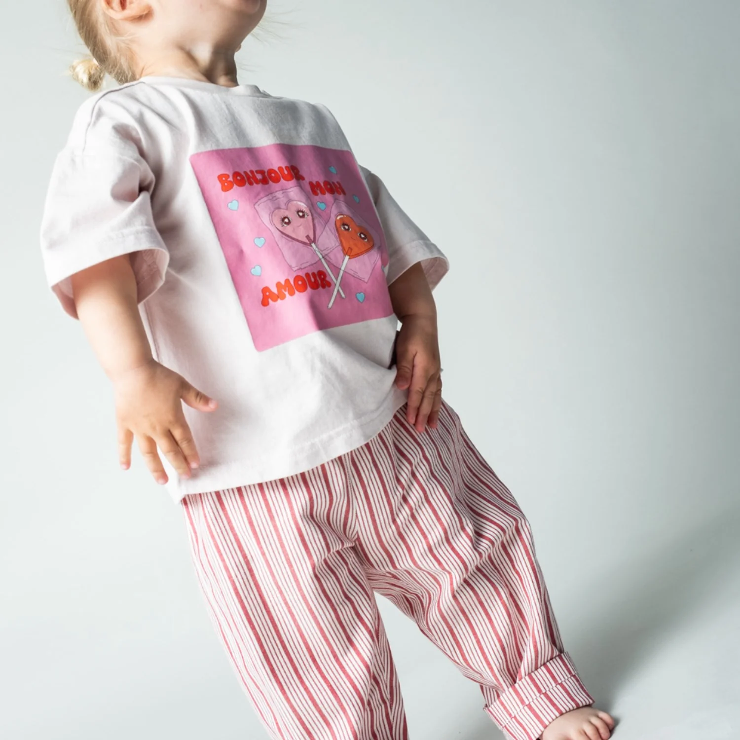That's Mine Bonjour Mon Amour Vilde Oversized T-Shirt - Image 5