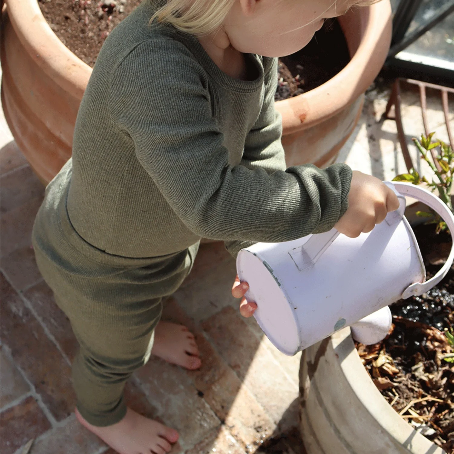 That's Mine Green Melange Cana Leggings - Image 2