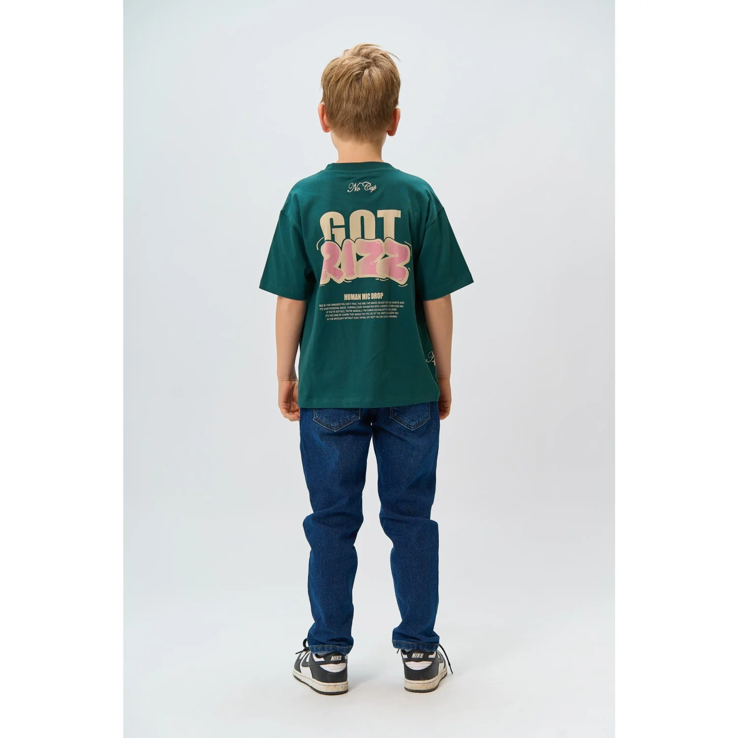 The New Deep Teal Regan Oversize S_S Tee - Image 4