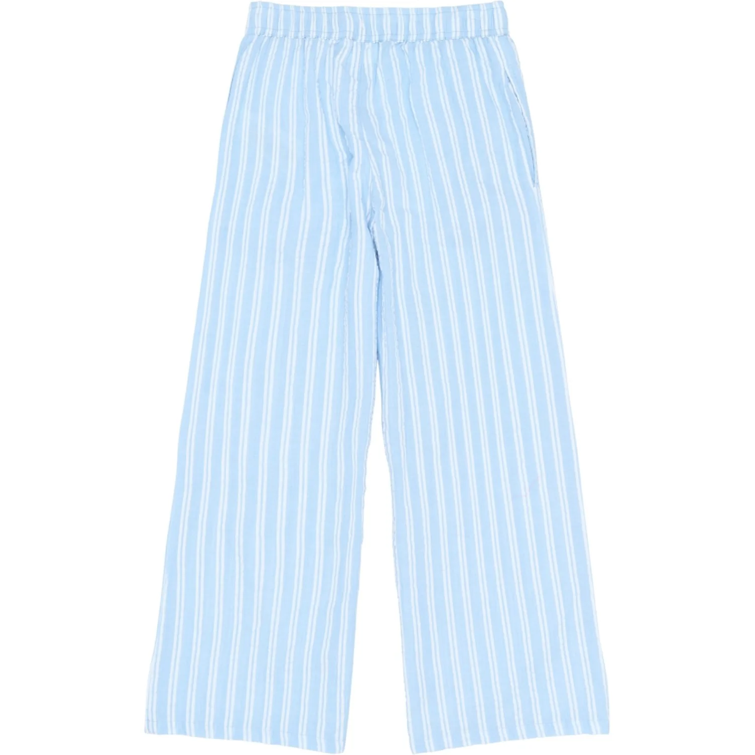 The New Forever Blue Striped Tnshirley Wide Bukser - Image 4