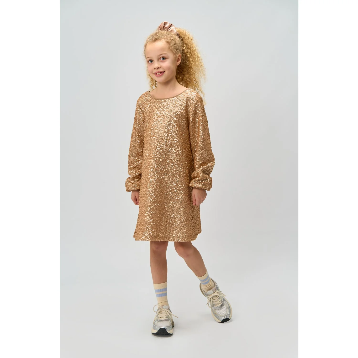 The New Gold Rupa L_S Paliet Kjole - Image 3