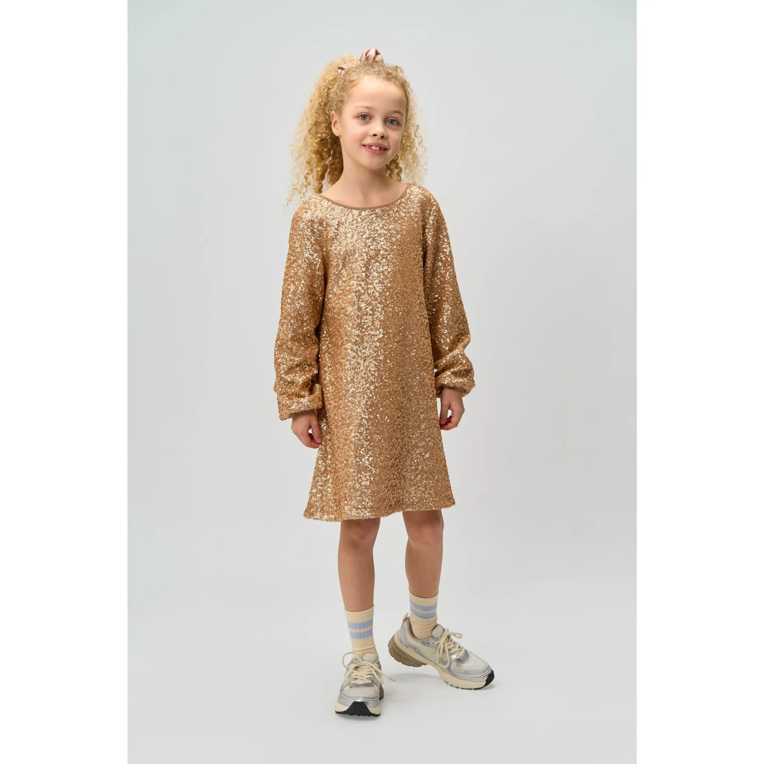 The New Gold Rupa L_S Paliet Kjole - Image 4