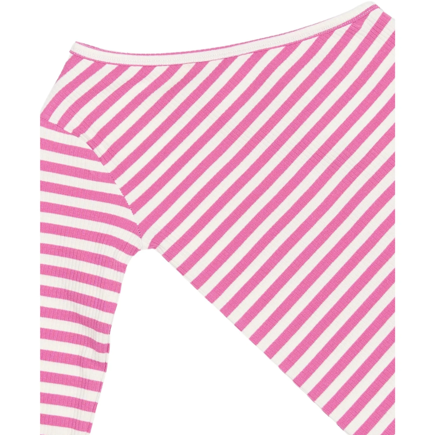 The New Ibis Rose Striped TNMoore One Shoulder Rib Tee - Image 4