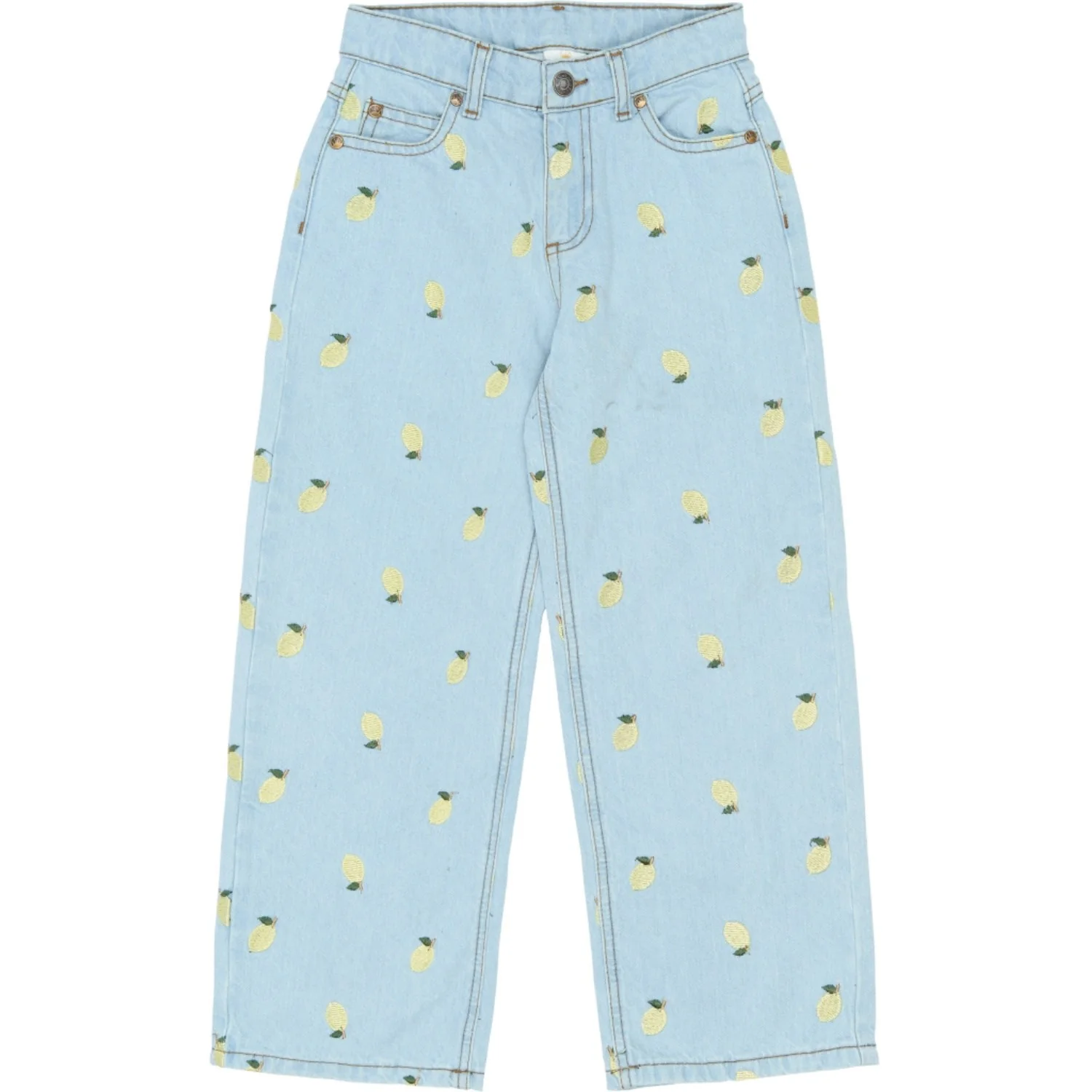 The New Light Blue Denim Emb Tnsia Wide Fit Jeans