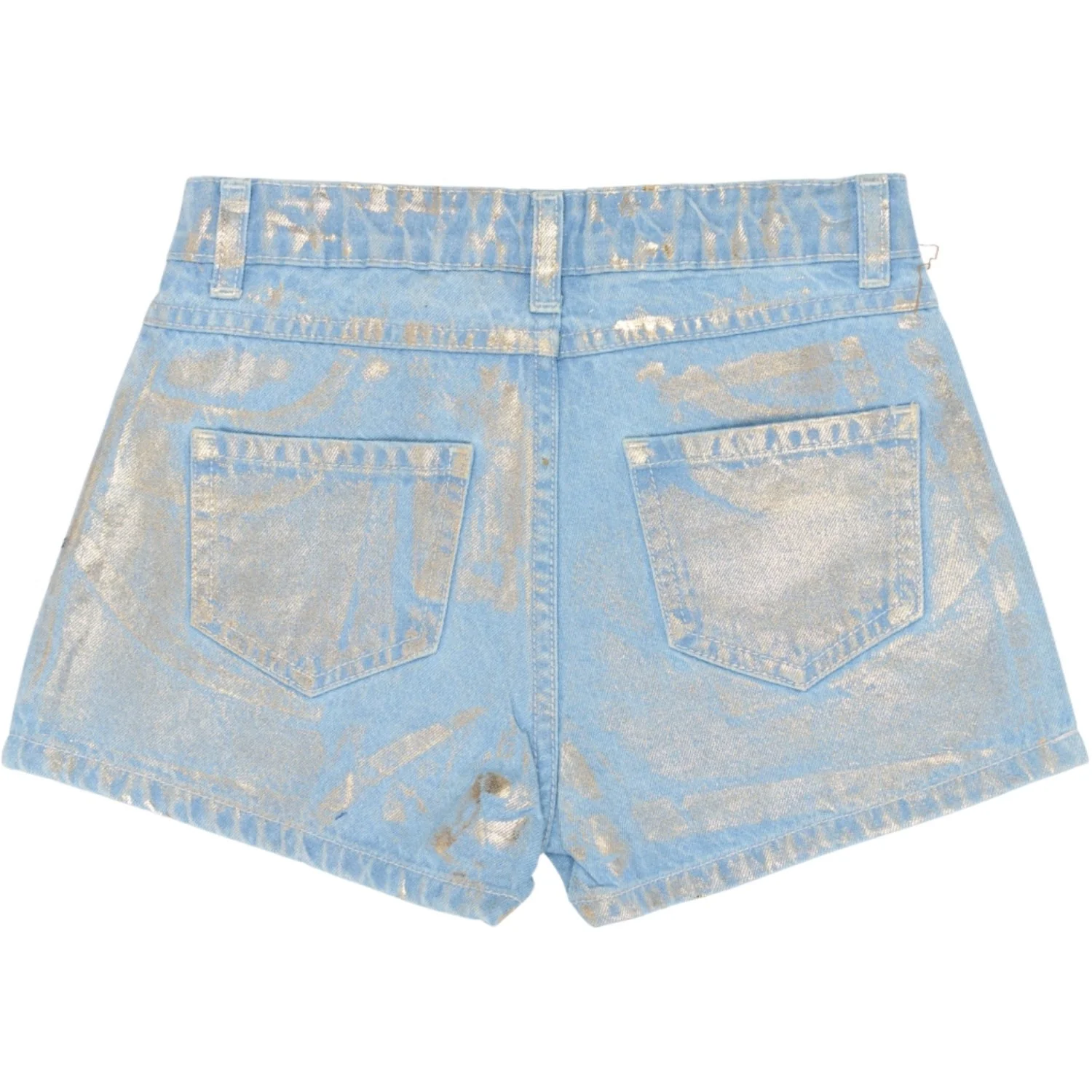 The New Light Blue Denim Tnrosanna Regular Fit Denim Shorts - Image 4