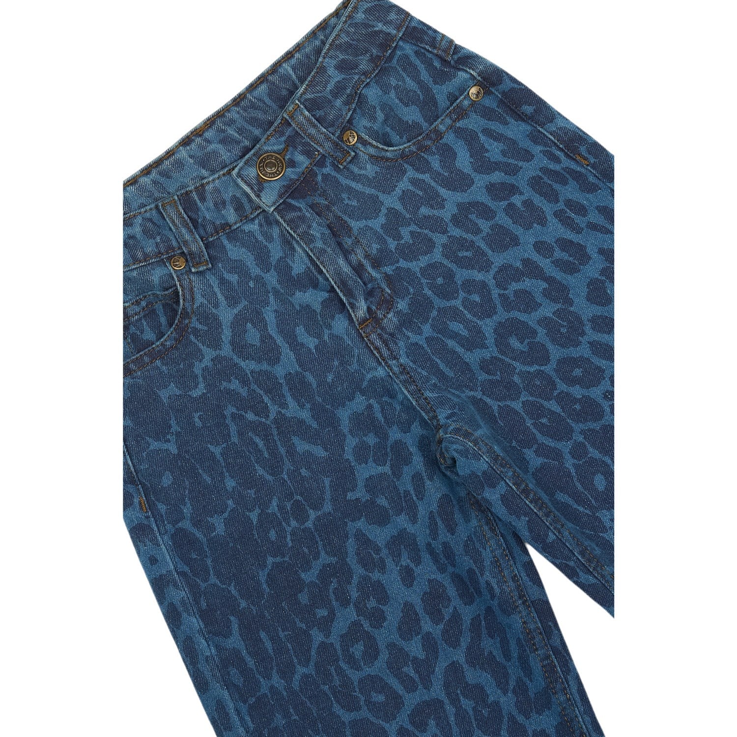 The New Medium Blue Denim AOP TNPrima Wide Jeans - Image 4