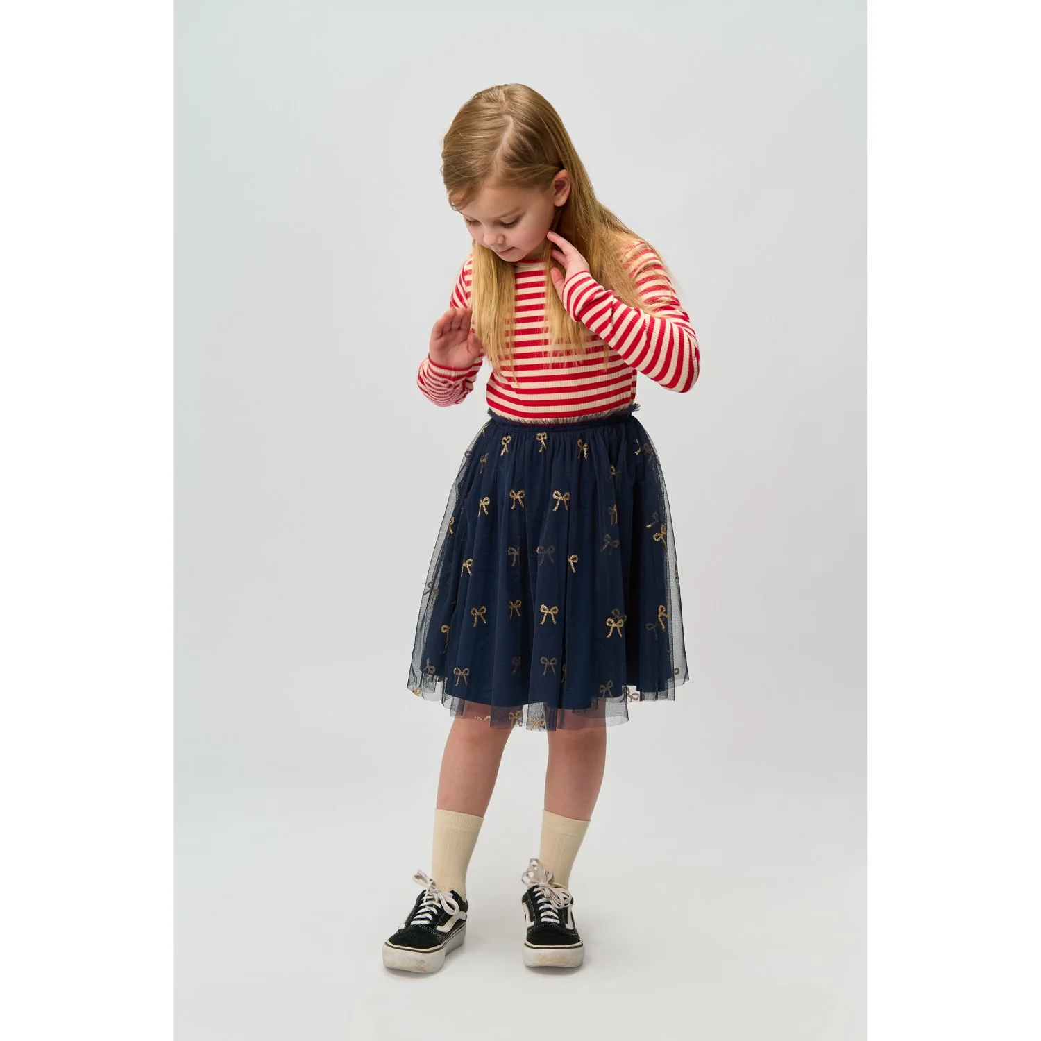 The New Navy Blazer AOP Rudelle Nederdel - Image 2