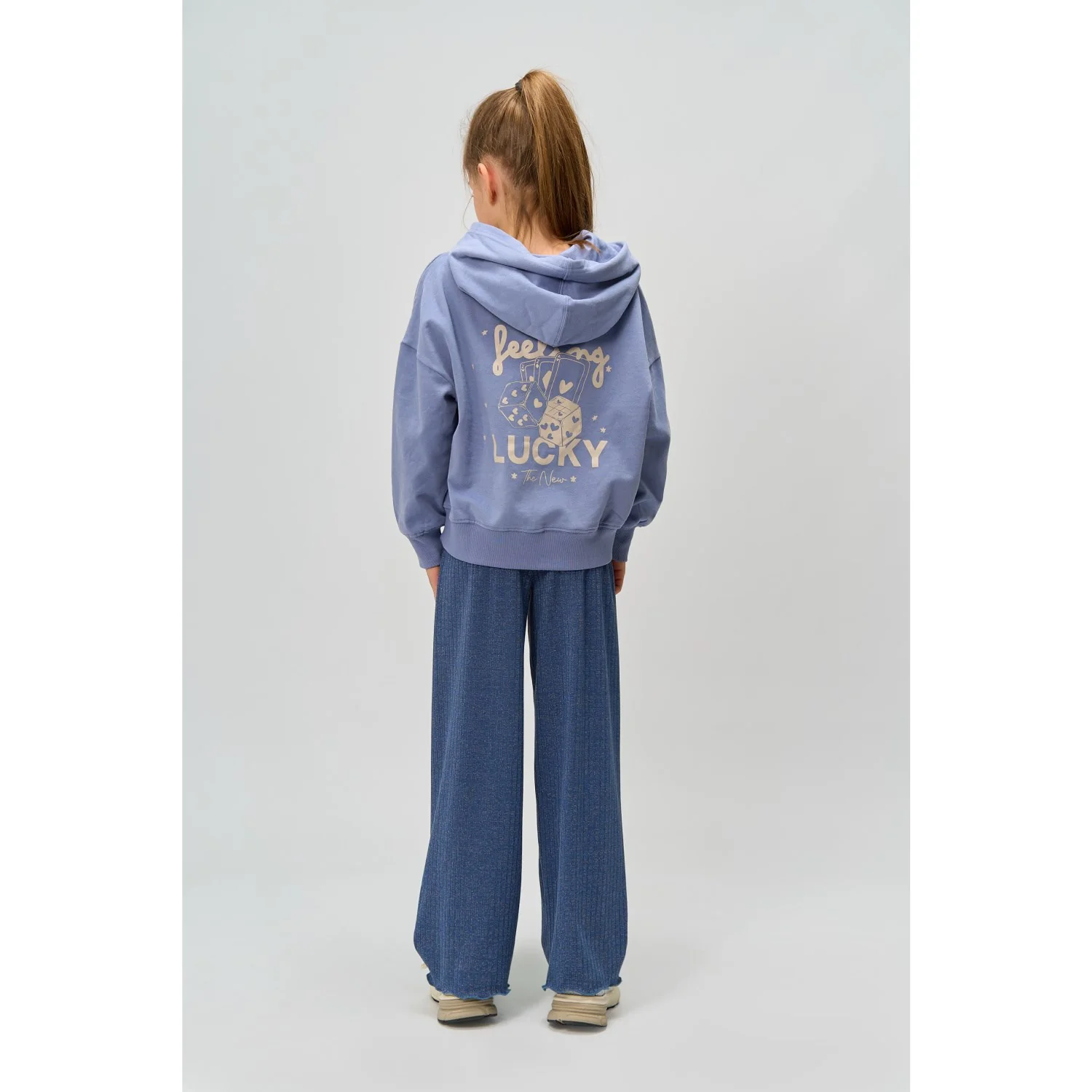 The New Navy Blazer Rina Wide Glitter Rib Bukser - Image 3