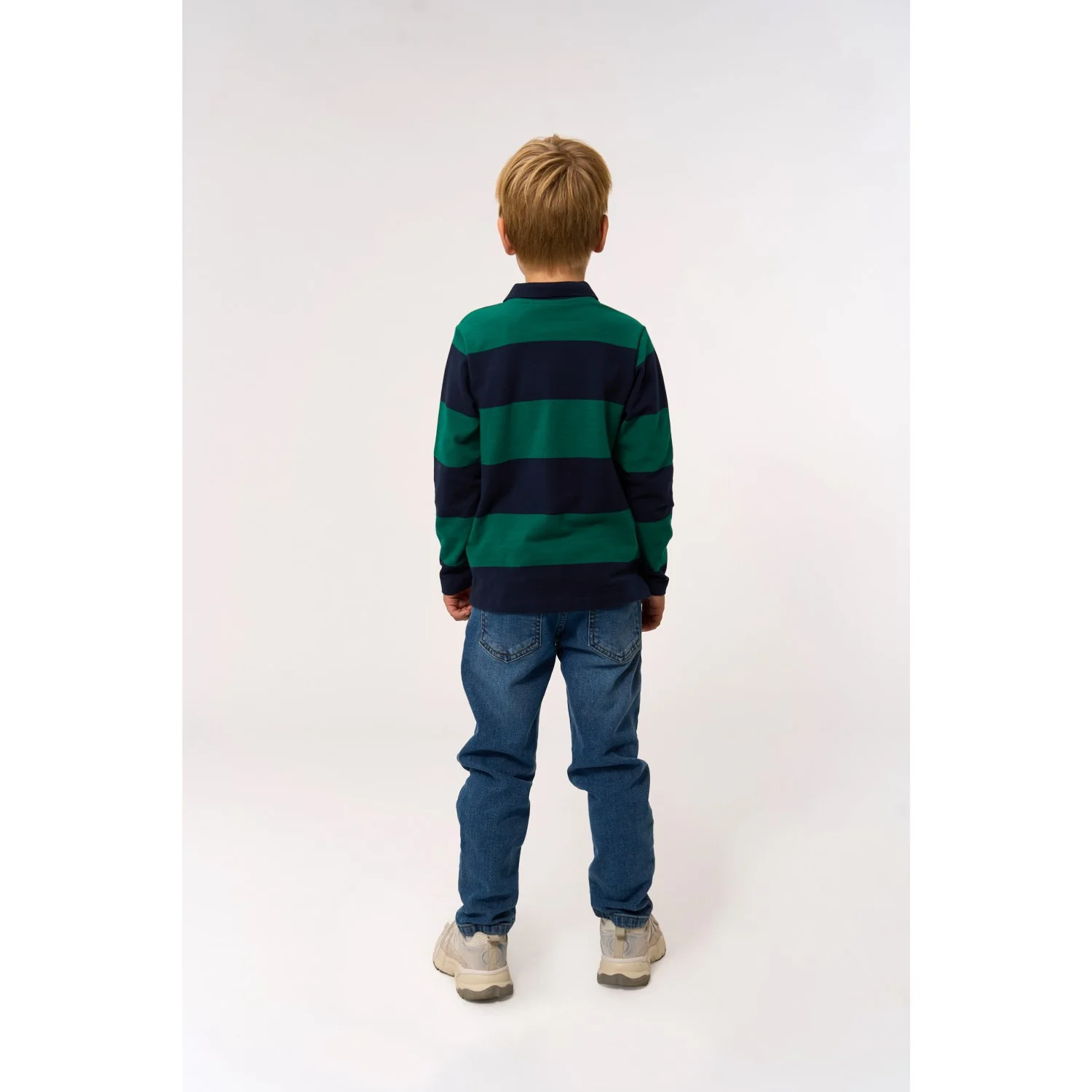 The New Navy Blazer Striped Pino L_S Pique Polo - Image 4