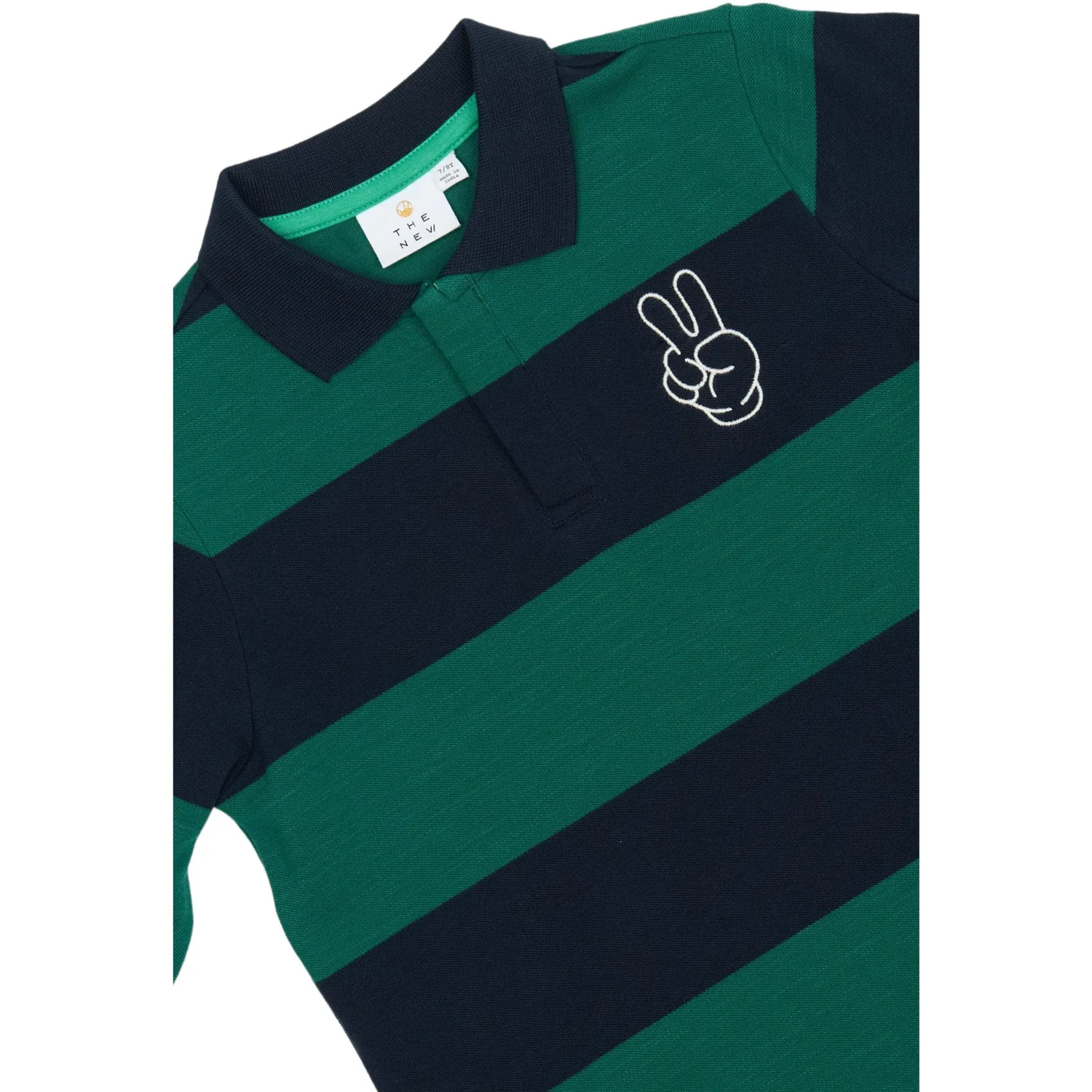 The New Navy Blazer Striped Pino L_S Pique Polo - Image 5