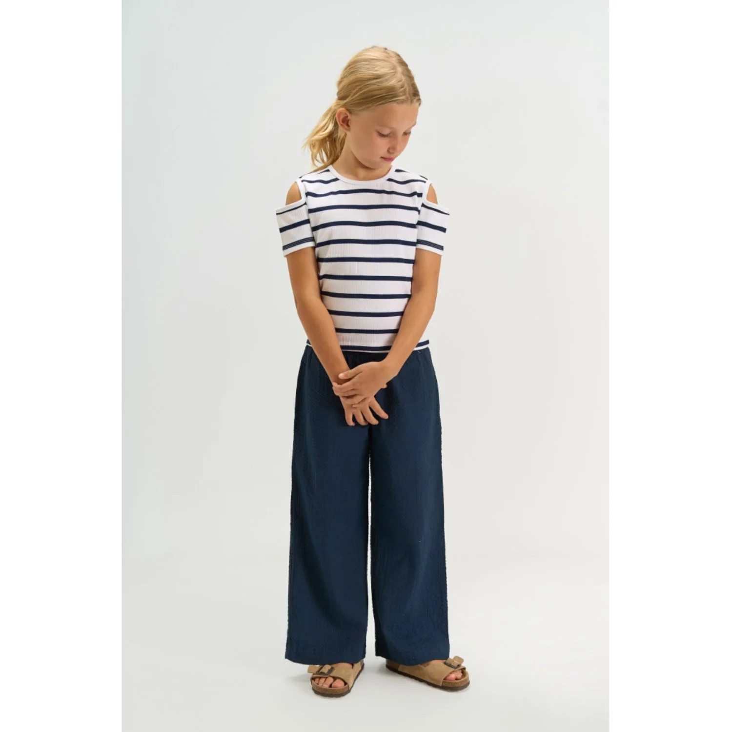 The New Navy Blazer Striped Tntish S_S Rib Tee - Image 2