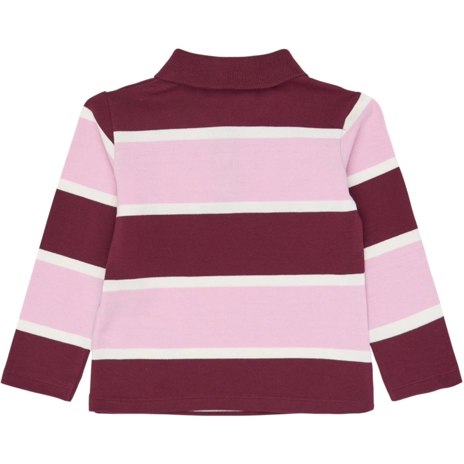 THE NEW Siblings Burgundy Striped Tn Tnstvidalia L_S Pique Polo - Image 4