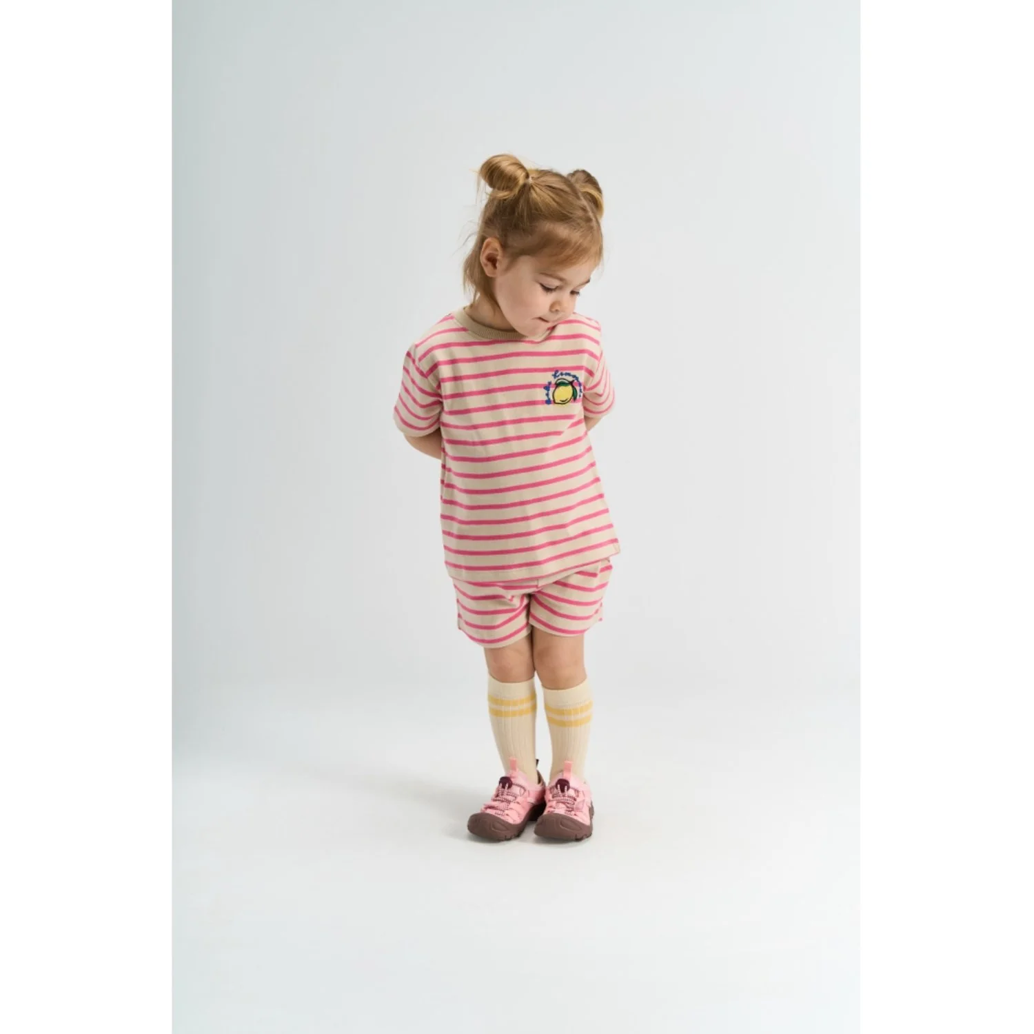 THE NEW Siblings Carmine Rose Striped Tnstsannah Shorts - Image 2