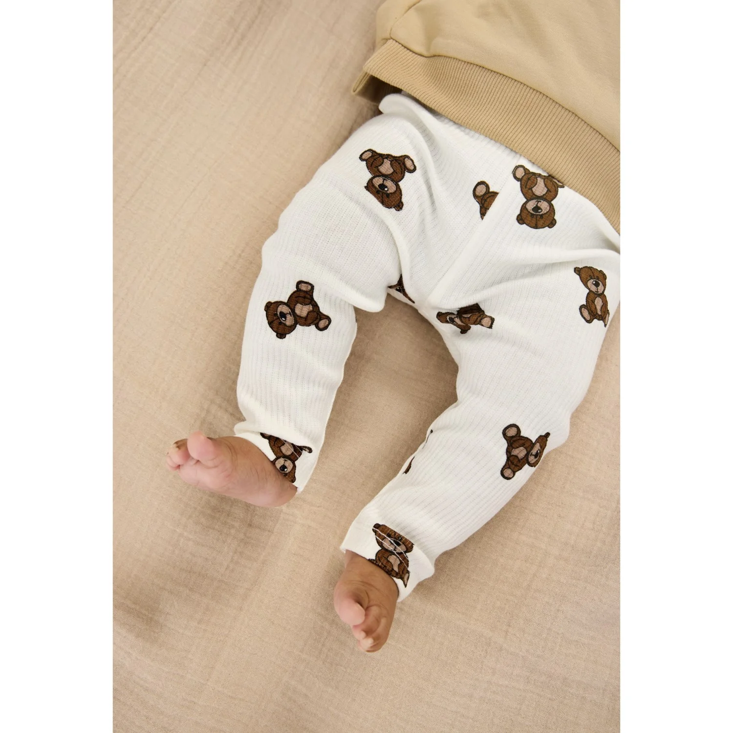 THE NEW Siblings Cloud Dancer AOP TNSBPaulo Rib Leggings - Image 4