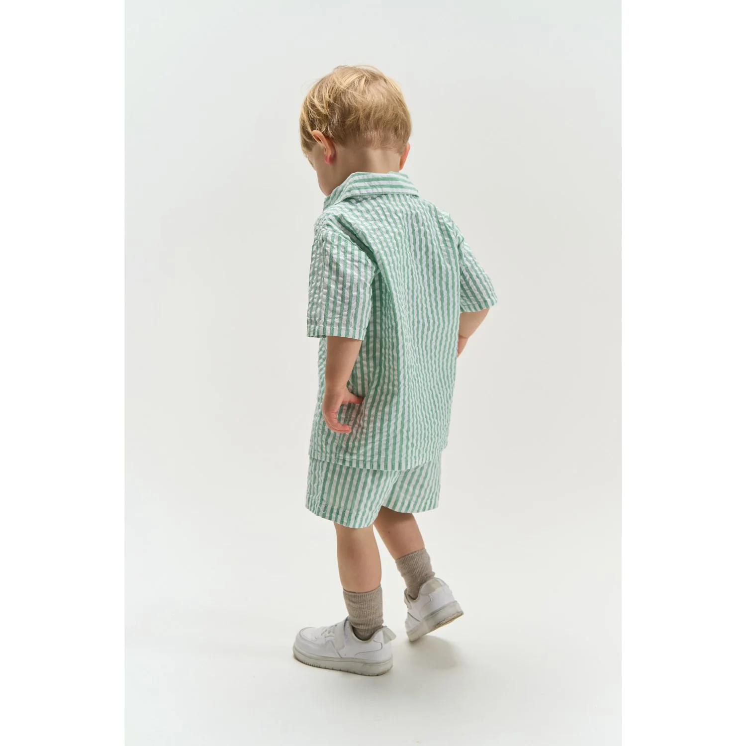 THE NEW Siblings Créme De Menthe Striped Tnsttate Shorts - Image 3