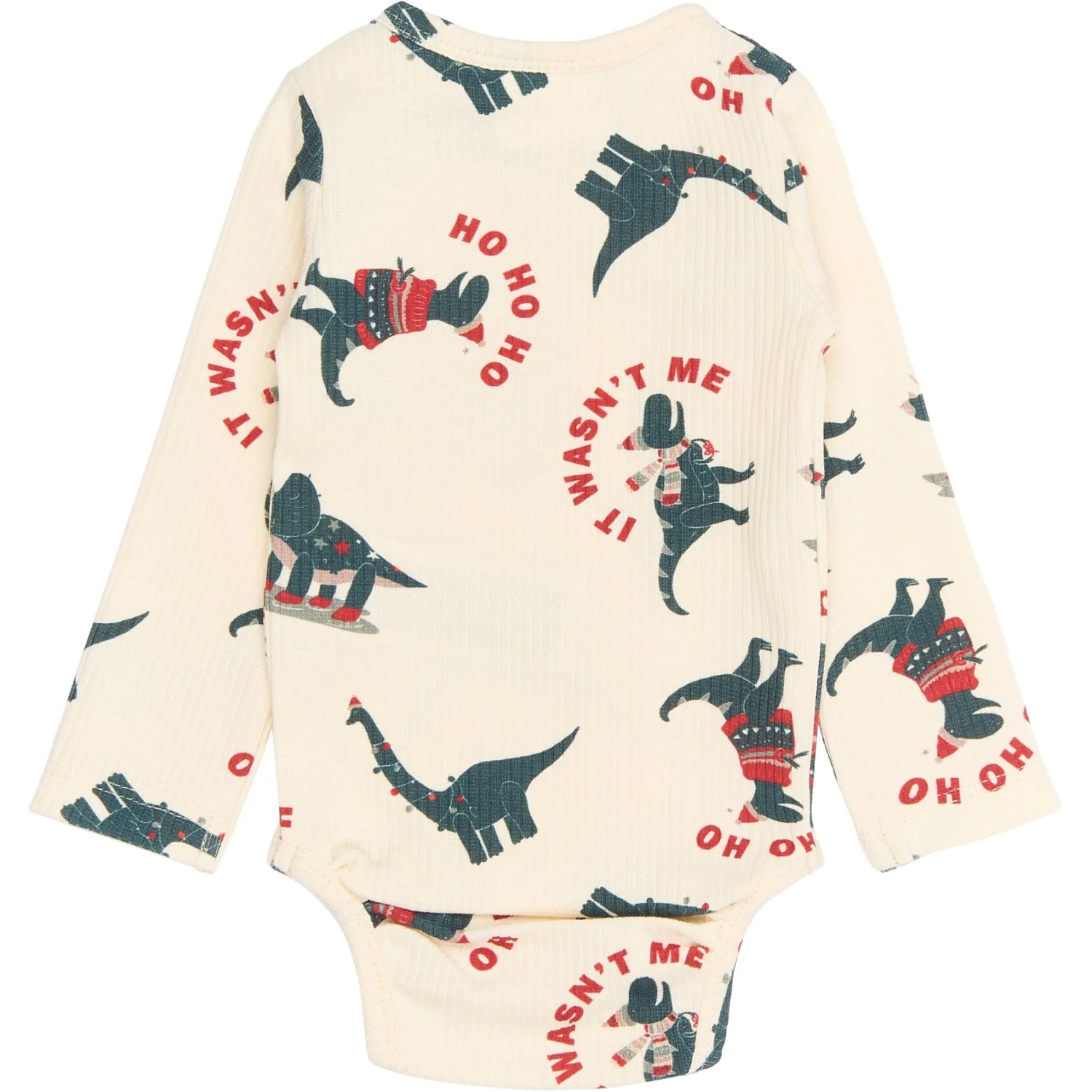 THE NEW Siblings Gardenia Dino AOP Holiday L_S Rib Body - Image 4