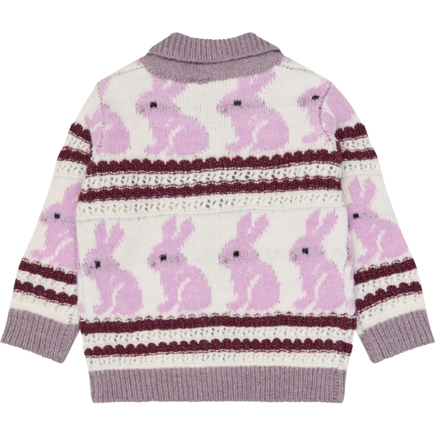 THE NEW Siblings Gardenia Striped Tnstval Jacquard Cardigan - Image 4