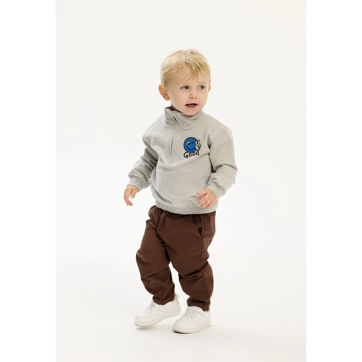 THE NEW Siblings Light Grey Melange TNSTPal OS Sweatshirt - Image 3