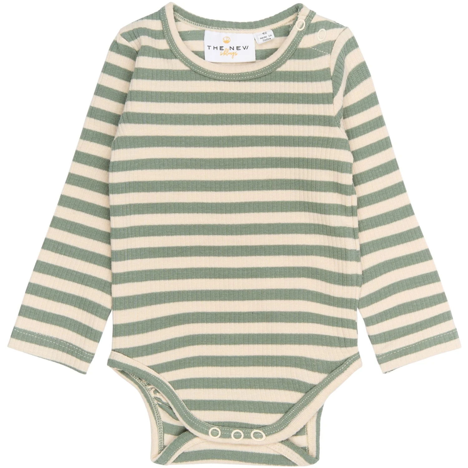 THE NEW Siblings Lily Pad Striped Fro L_S Rib Body