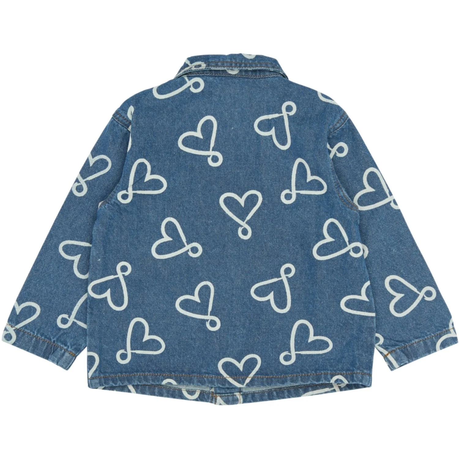 THE NEW Siblings Medium Blue Denim Aop Tnstshea Os Denim Overshirt - Image 4