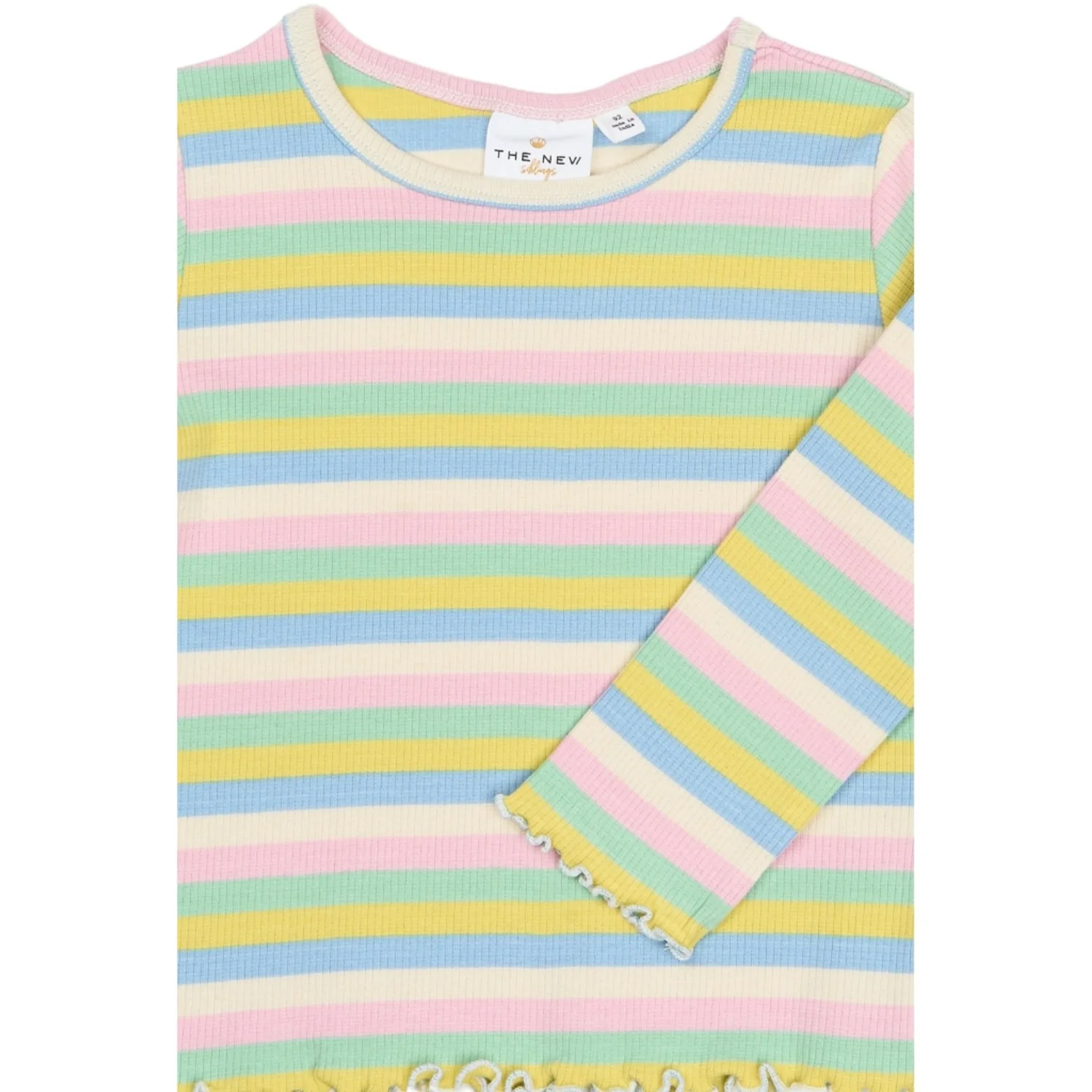 THE NEW Siblings Multi Striped Tnstsofia L_S Rib Tee - Image 3