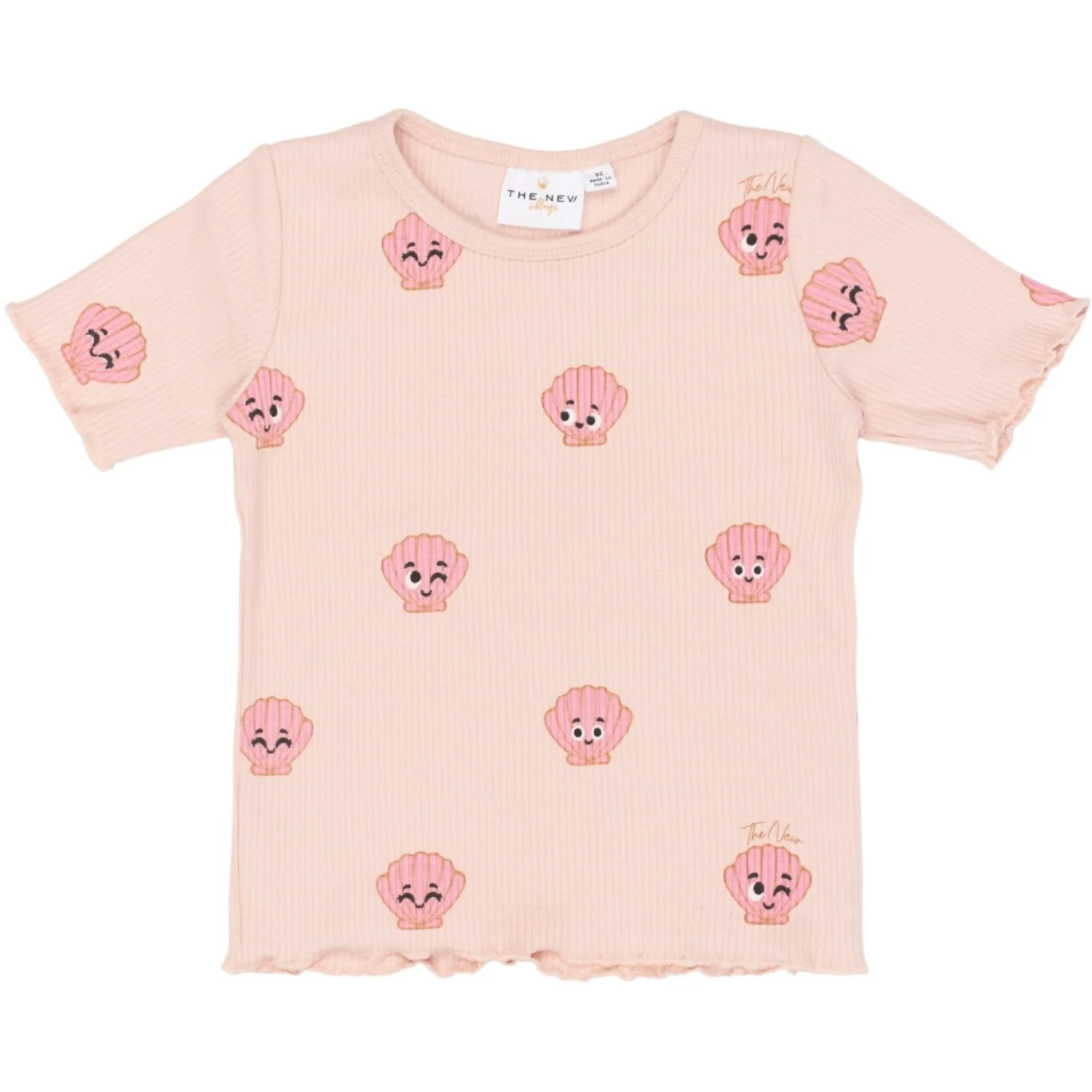 THE NEW Siblings Peach Whip Aop Tnsttinker S_S Rib Tee