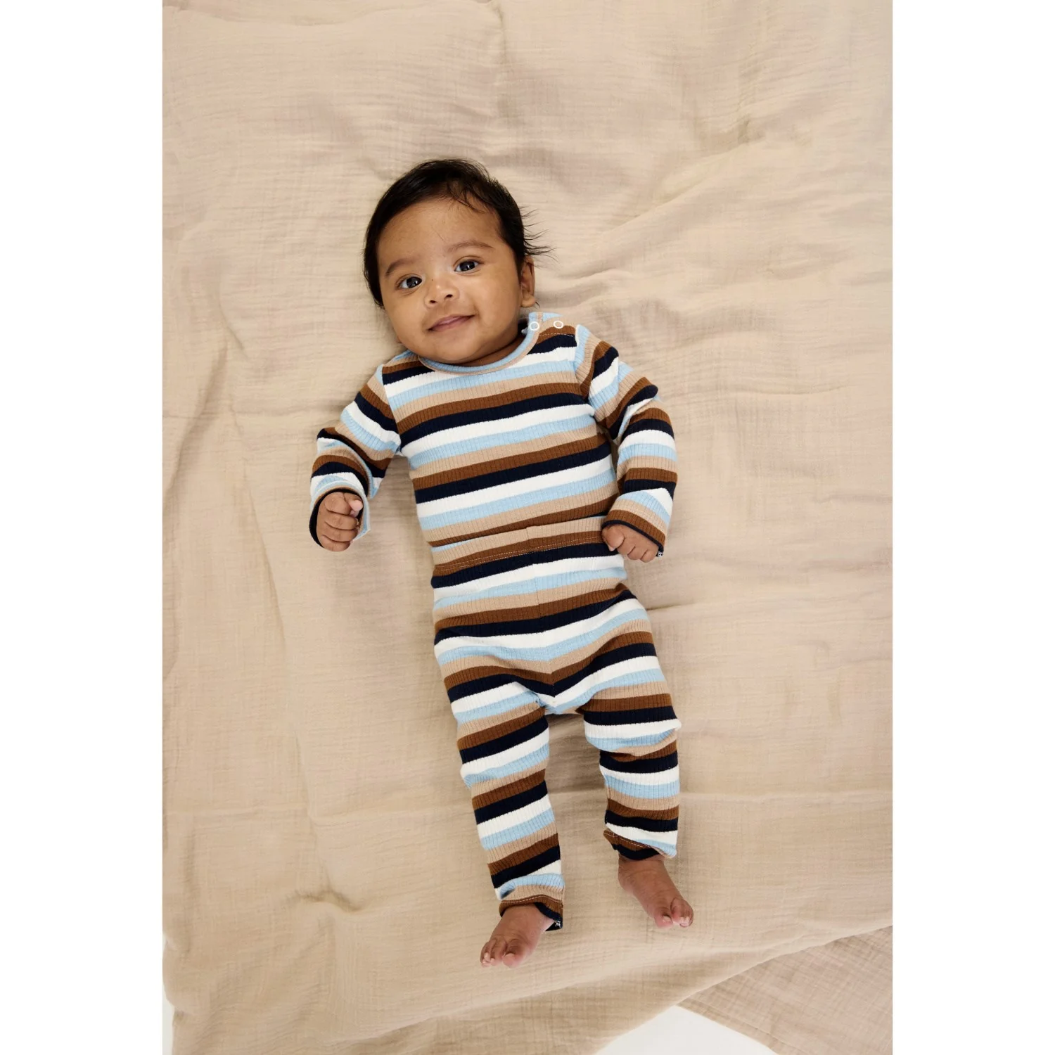 THE NEW Siblings Powder Blue Striped TNSBPark Rib Leggings - Image 3
