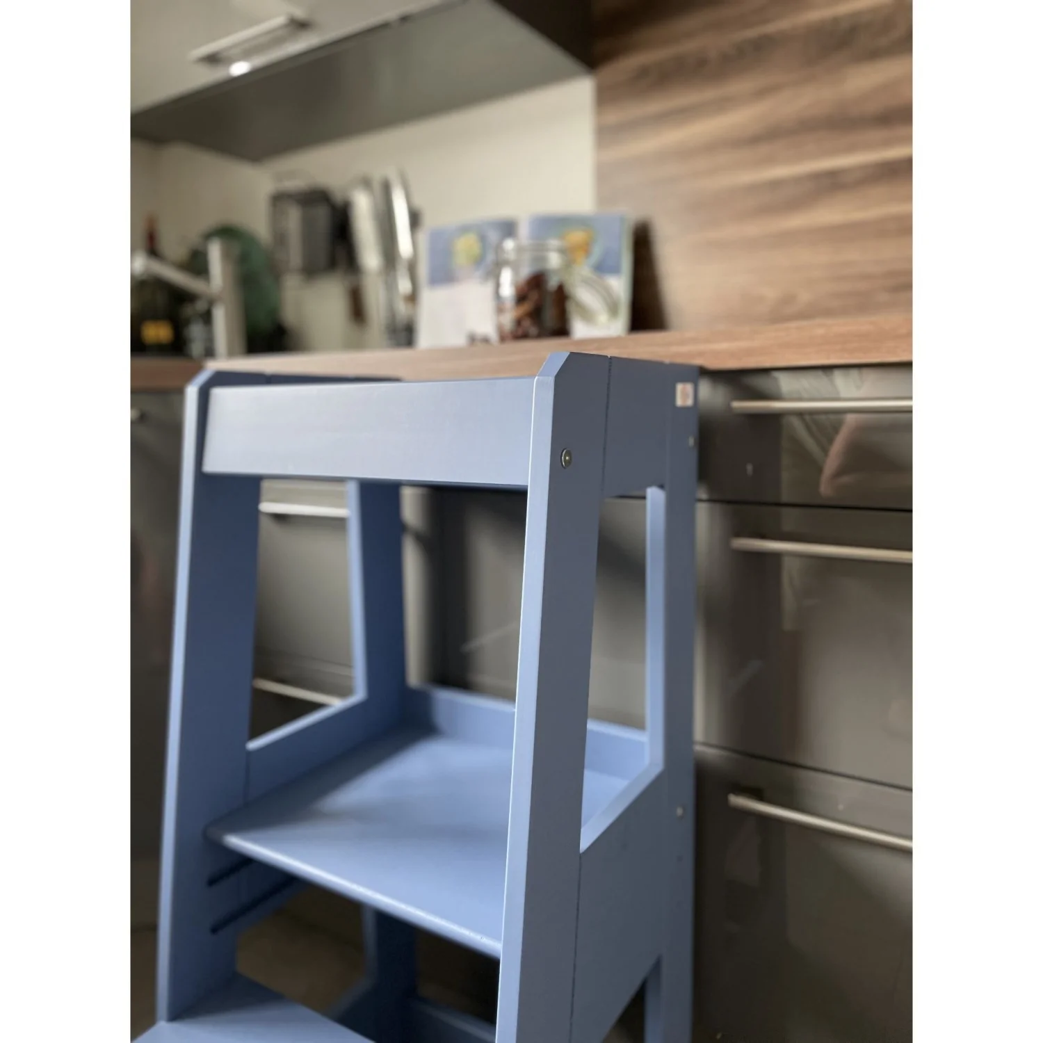 tiSsi® Dove Blue Laquer Felix Læringstårn Massiv Bøg - Image 5