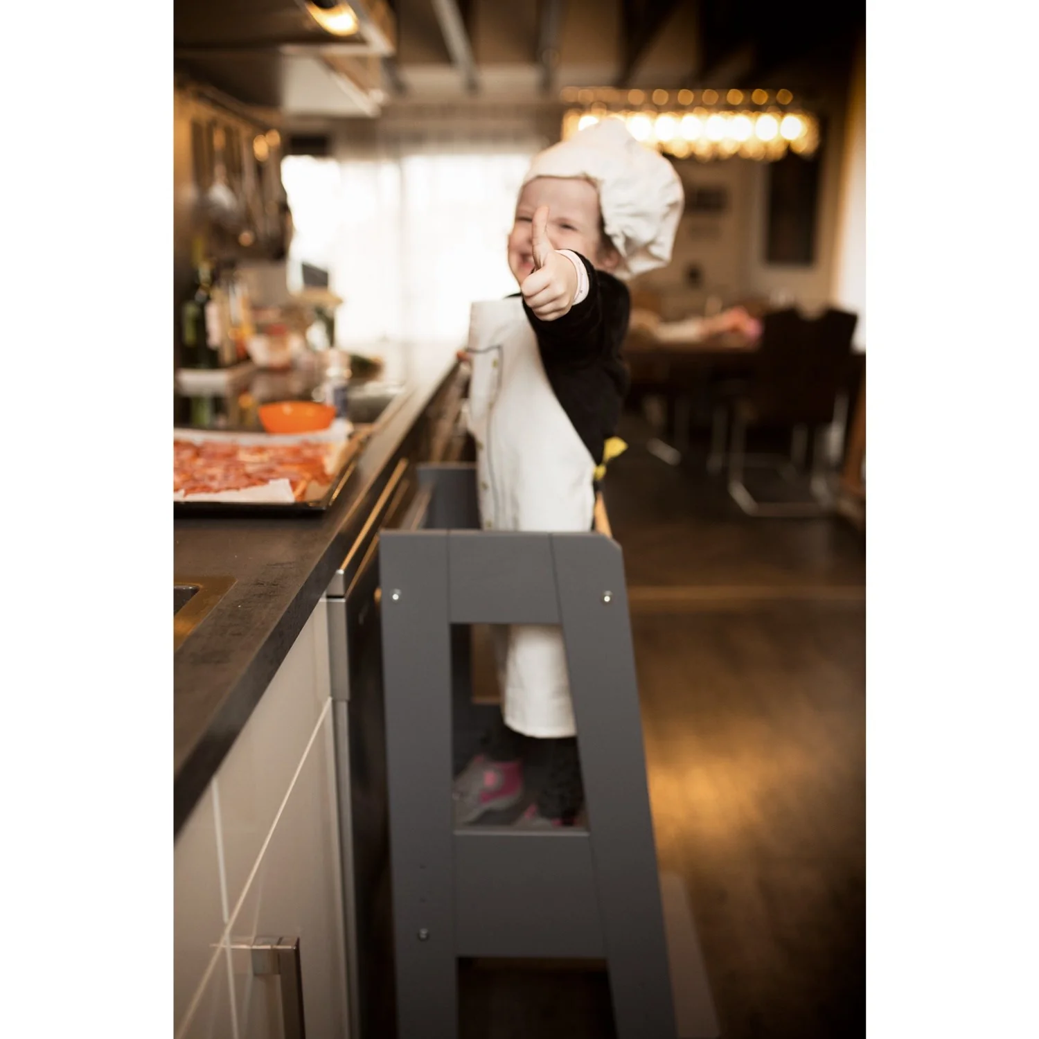 tiSsi® Grey Laquer Felix Læringstårn Massiv Bøg - Image 4