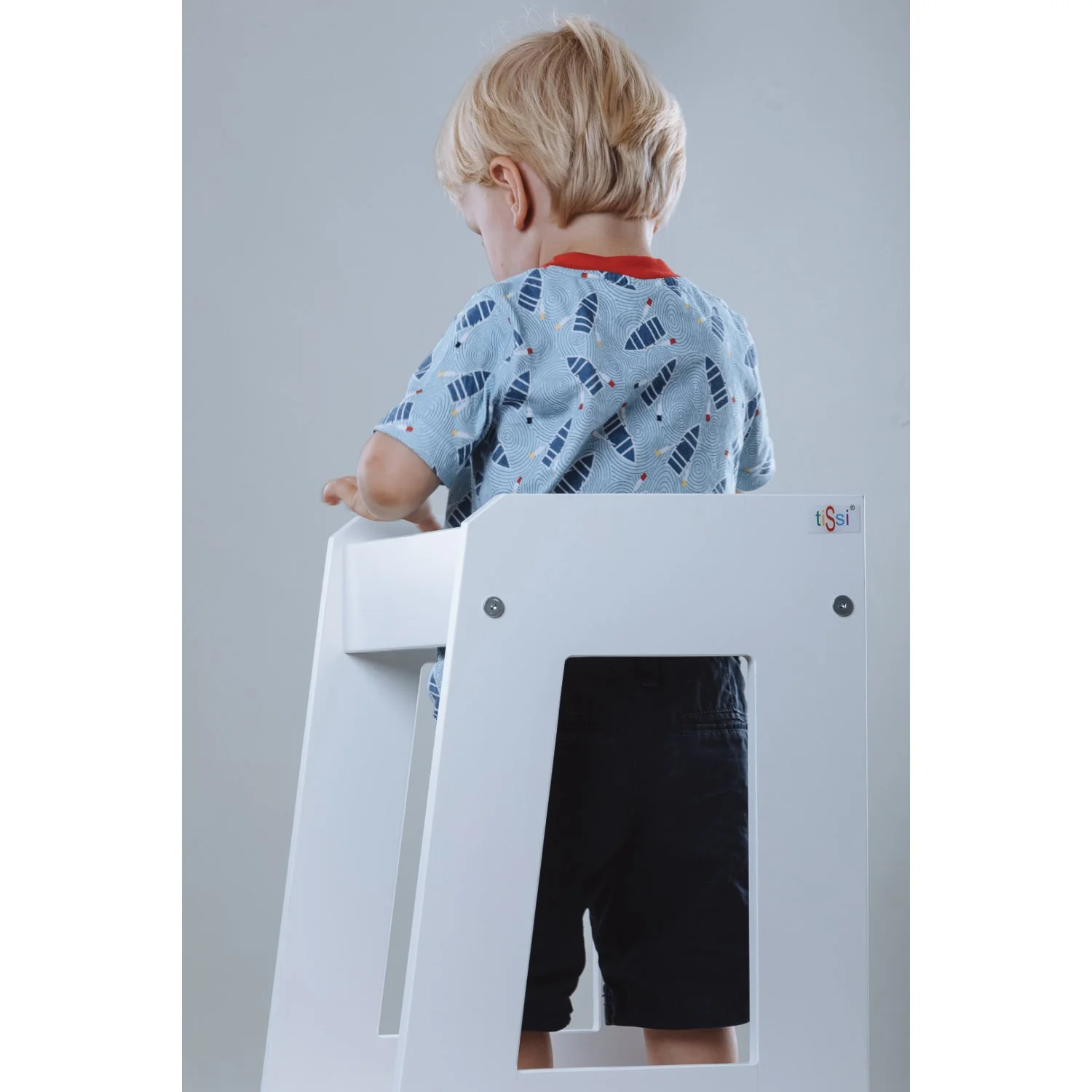 tiSsi® White Laquer Felix Læringstårn Massiv Bøg - Image 2