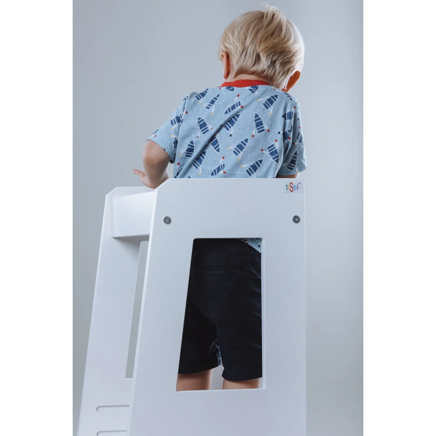 tiSsi® White Laquer Felix Læringstårn Massiv Bøg - Image 3