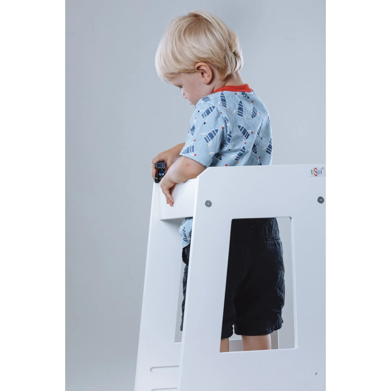 tiSsi® White Laquer Felix Læringstårn Massiv Bøg - Image 4
