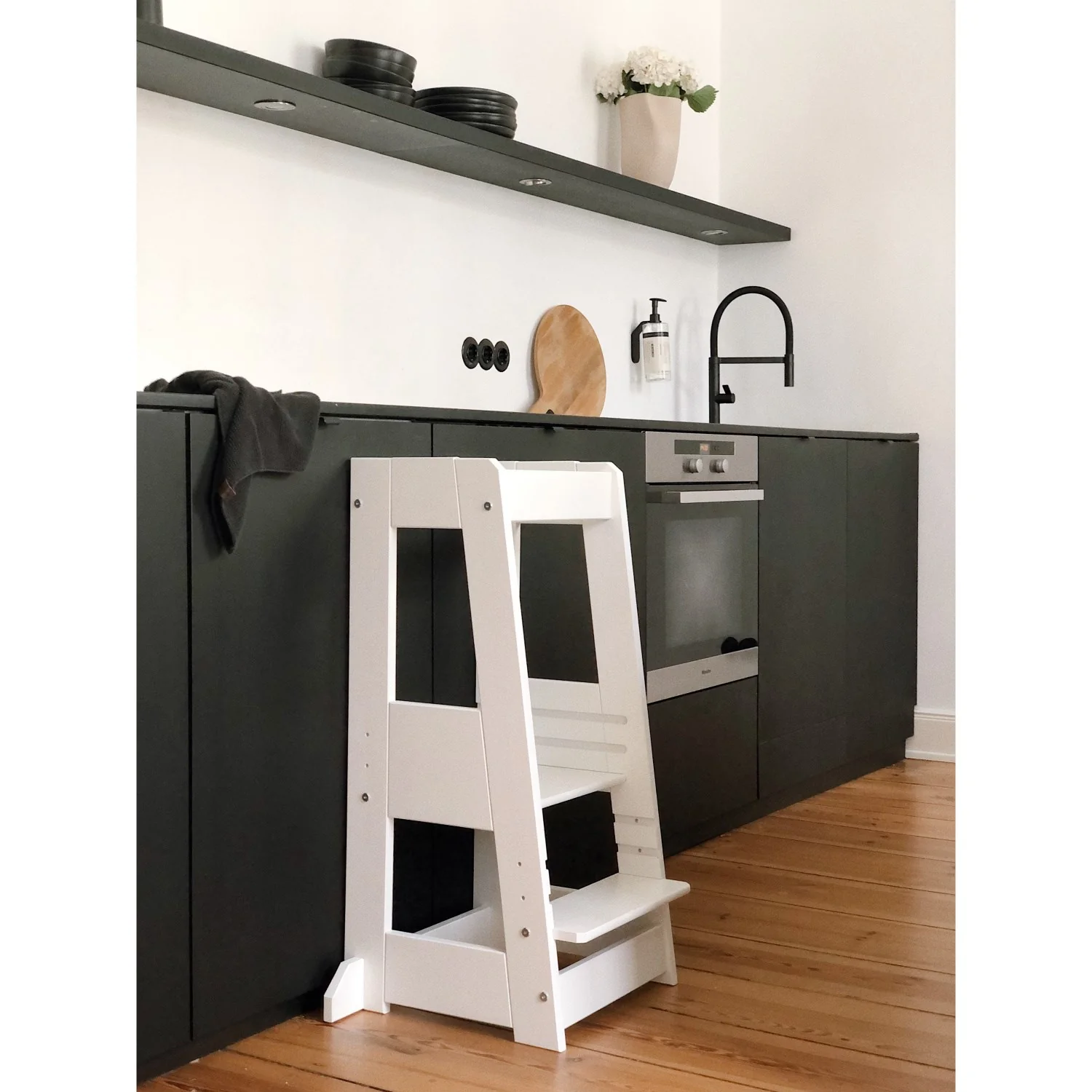 tiSsi® White Laquer Felix Læringstårn Massiv Bøg - Image 6