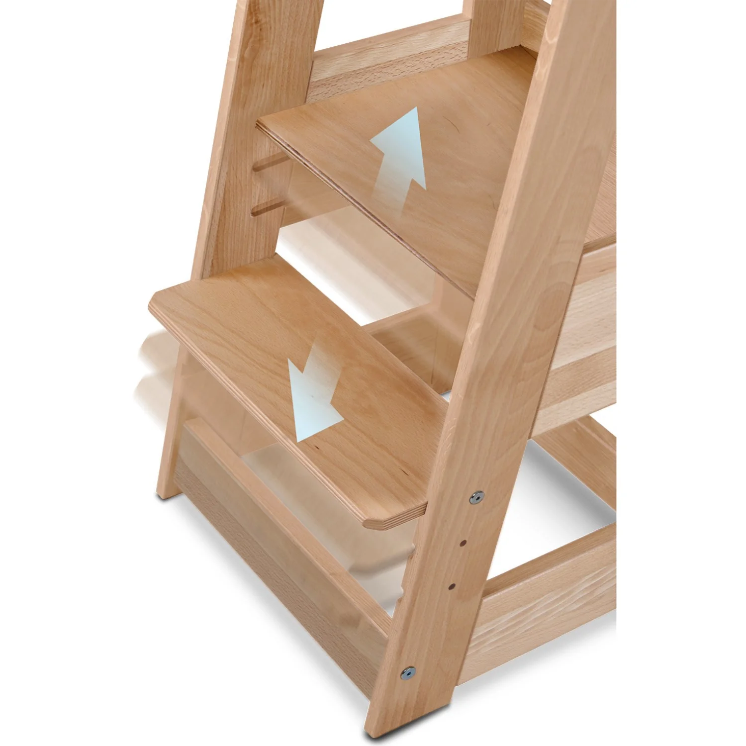 tiSsi® Nature Felix Tvillinge Læringstårn Massiv Bøg - Image 7