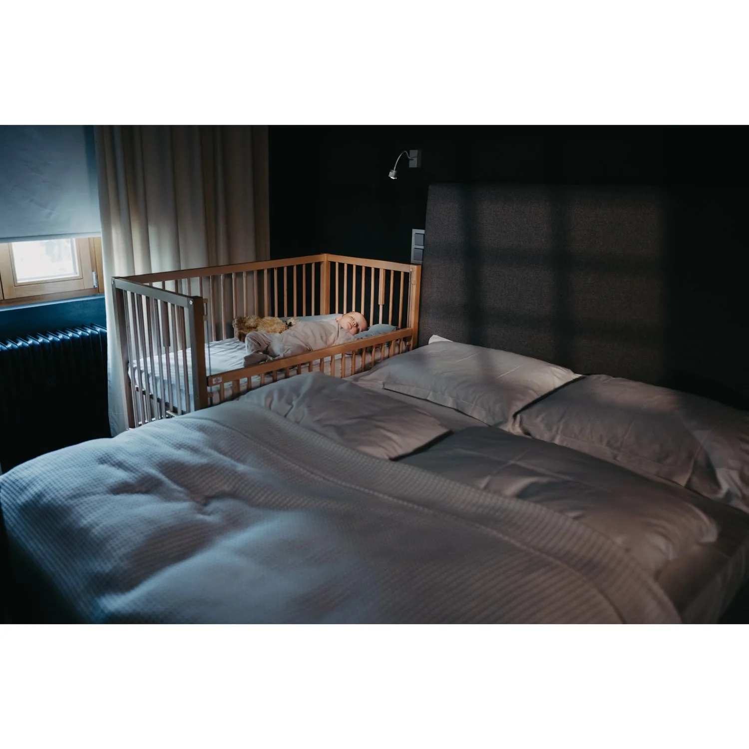 tiSsi® Nature Hajo Bedside Crib Massiv Bøg - Image 4
