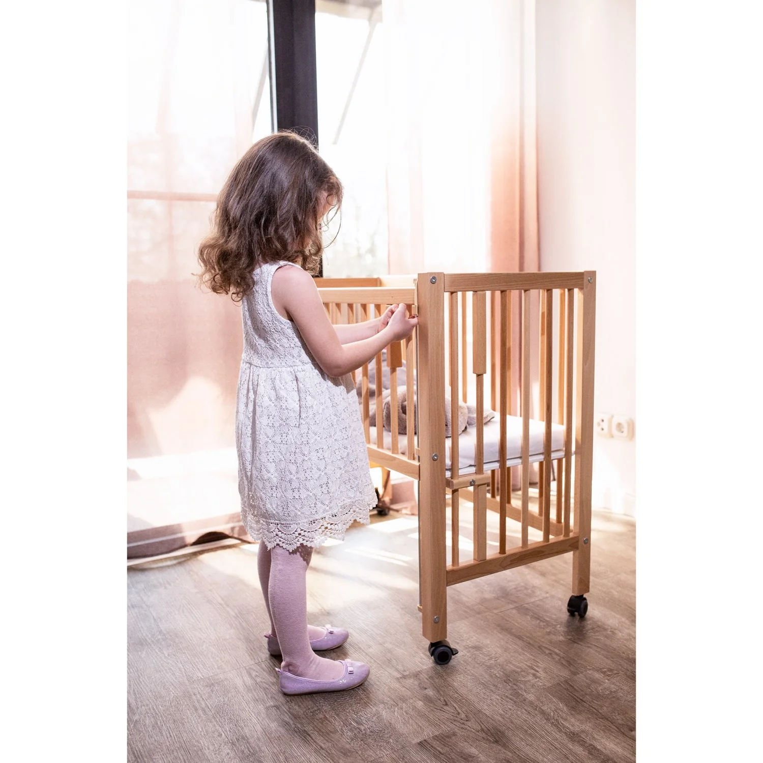 tiSsi® Nature Sophie Bedside Crib Massiv Bøg - Image 9