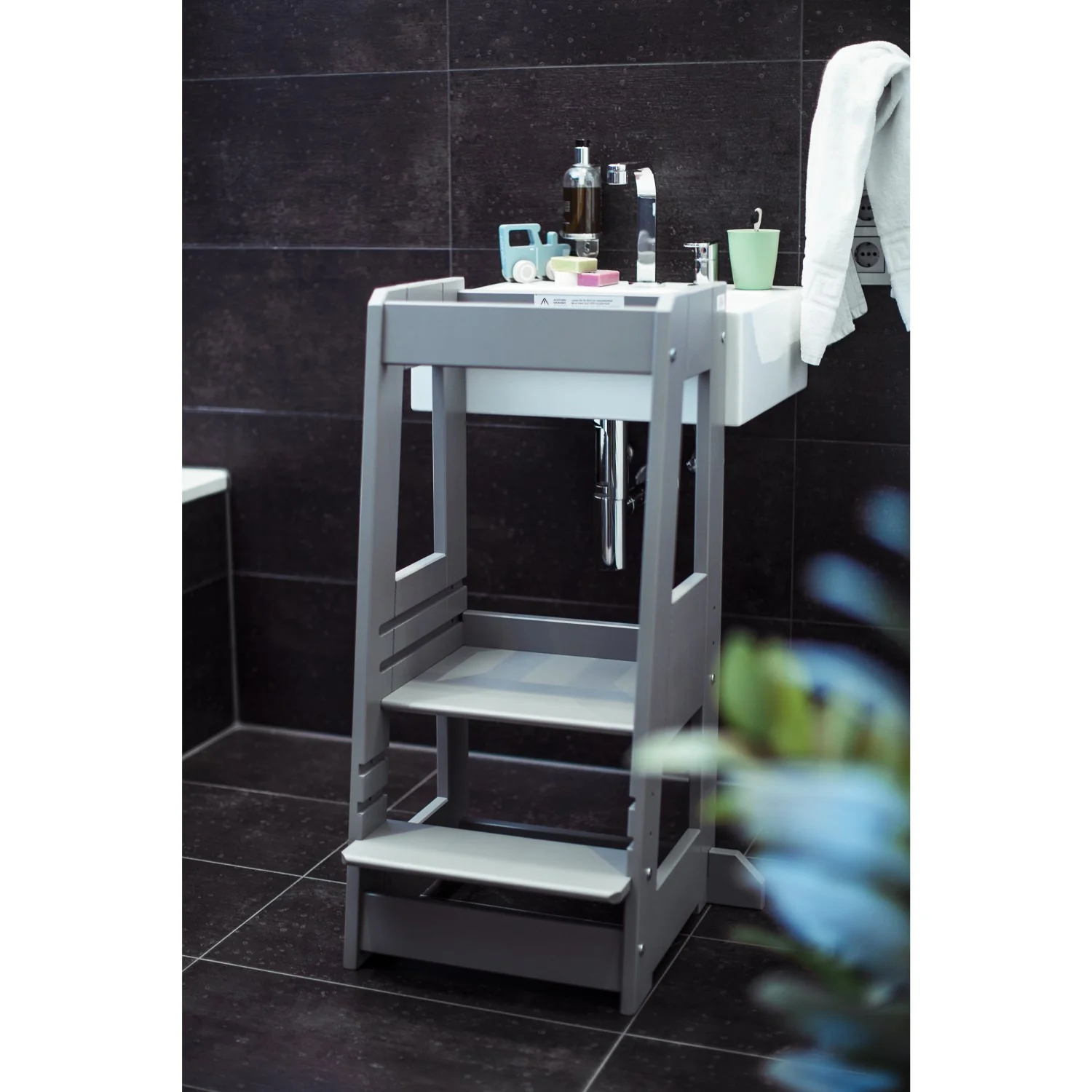 tiSsi® Stormy Grey Laquer Felix Læringstårn Massiv Bøg - Image 10
