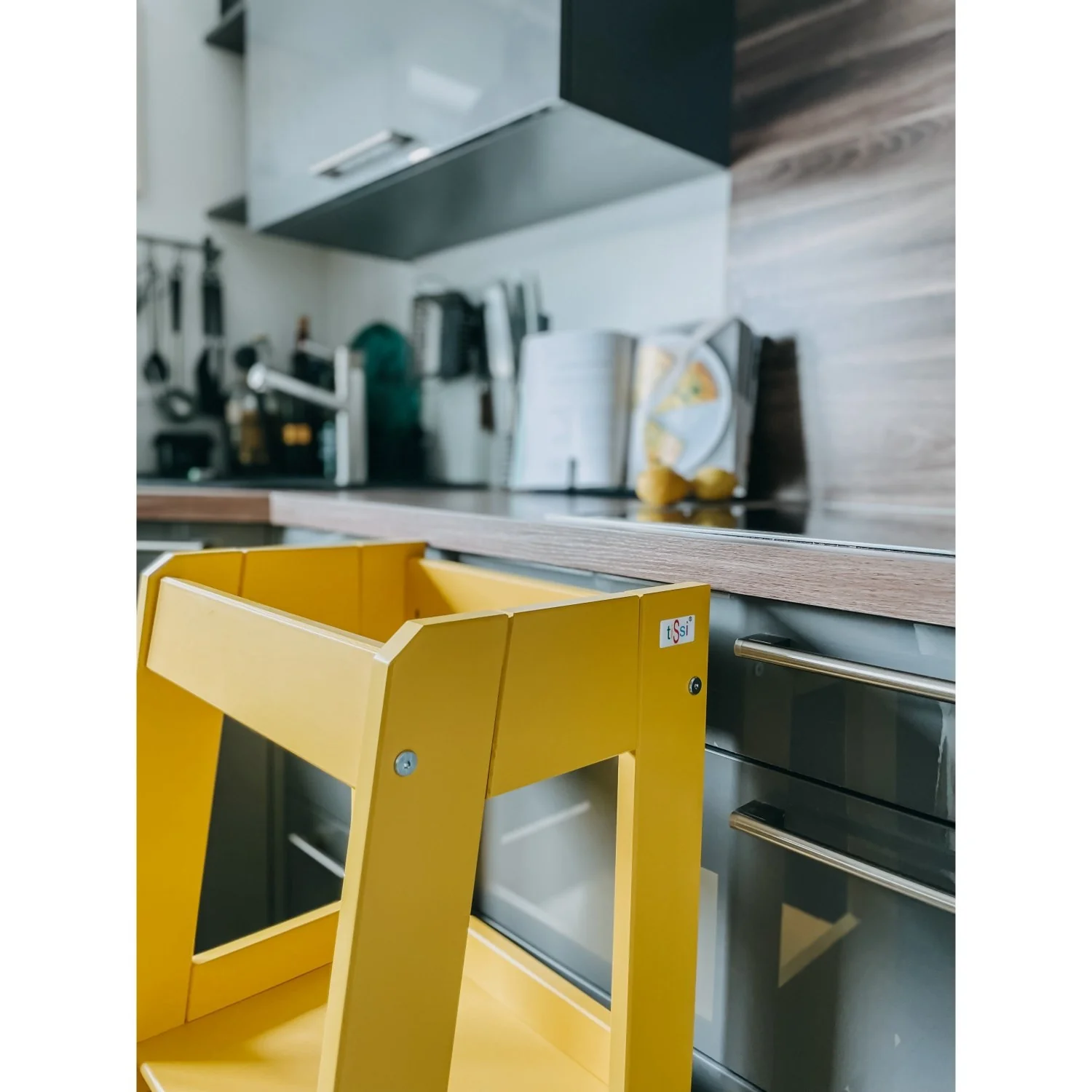 tiSsi® Sun Yellow Laquer Felix Læringstårn Massiv Bøg - Image 10