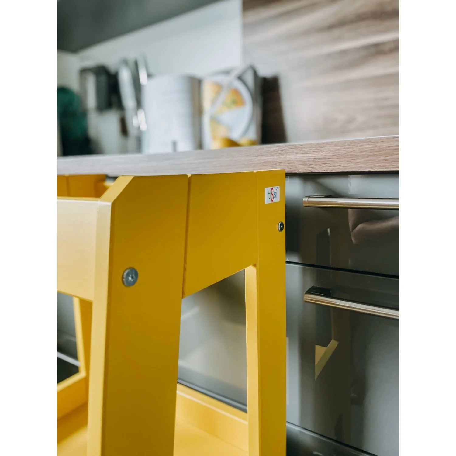 tiSsi® Sun Yellow Laquer Felix Læringstårn Massiv Bøg - Image 11