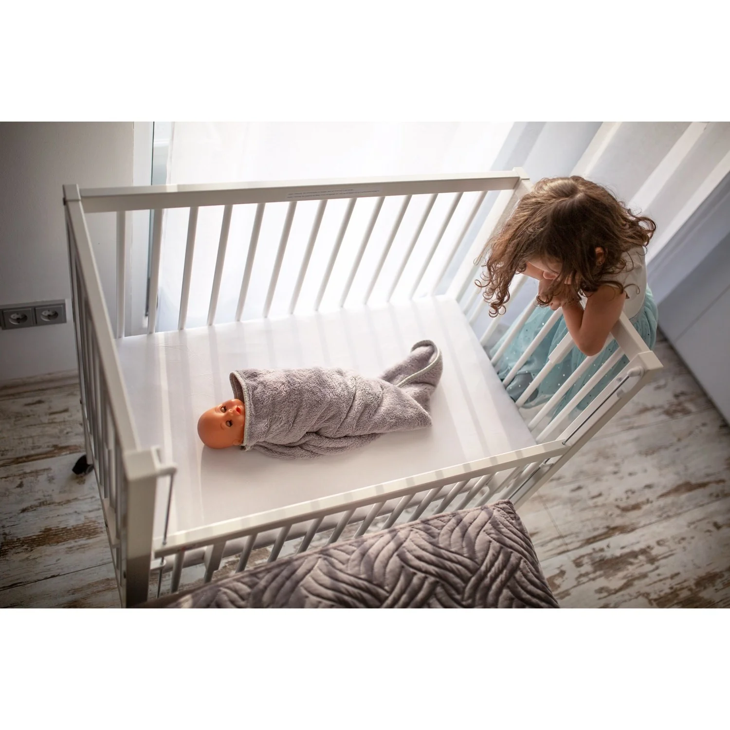 tiSsi® White Laquer Maxi Børneseng Massiv Bøg - Image 10